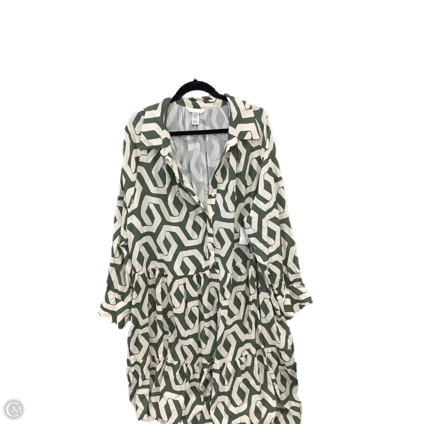 Dress Casual Maxi By H&m In Green, Size: Xxl