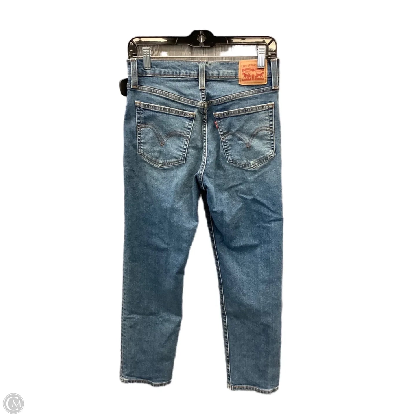 Jeans Straight By Levis In Blue Denim, Size: 6