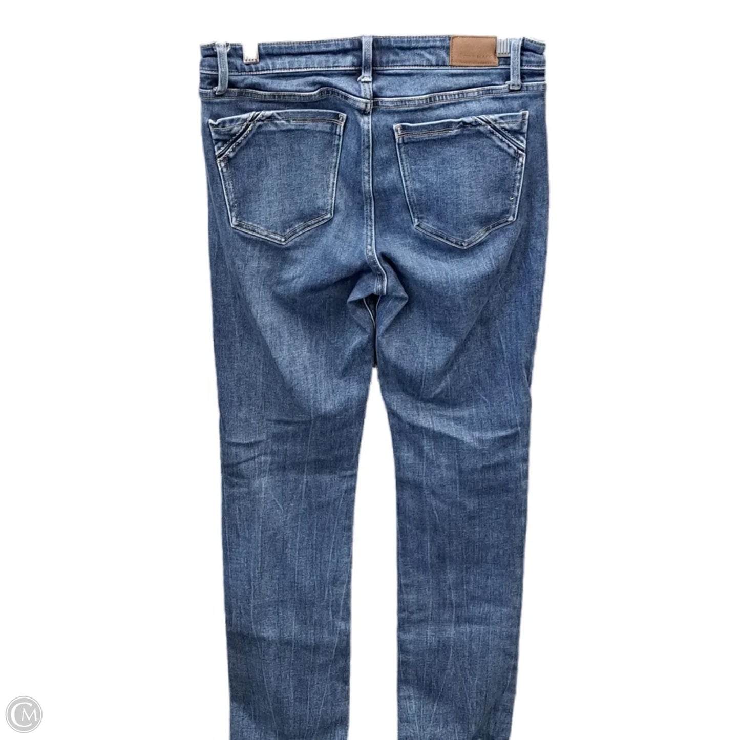Jeans Straight By Buckle Black In Blue Denim, Size: 6