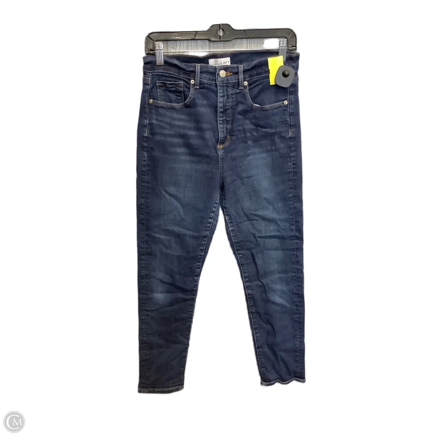 Jeans Skinny By Loft In Blue Denim, Size: 10