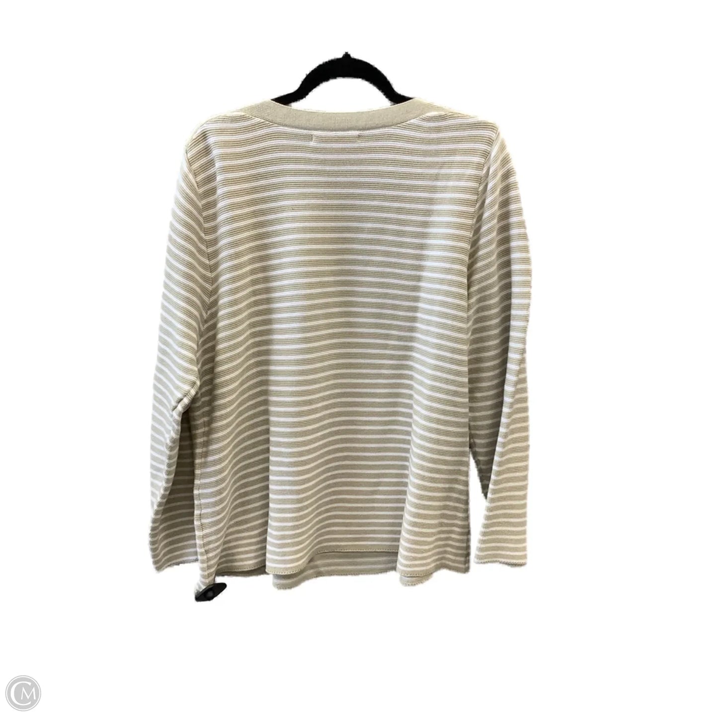 Top Long Sleeve By Lulu B In Striped Pattern, Size: Xl