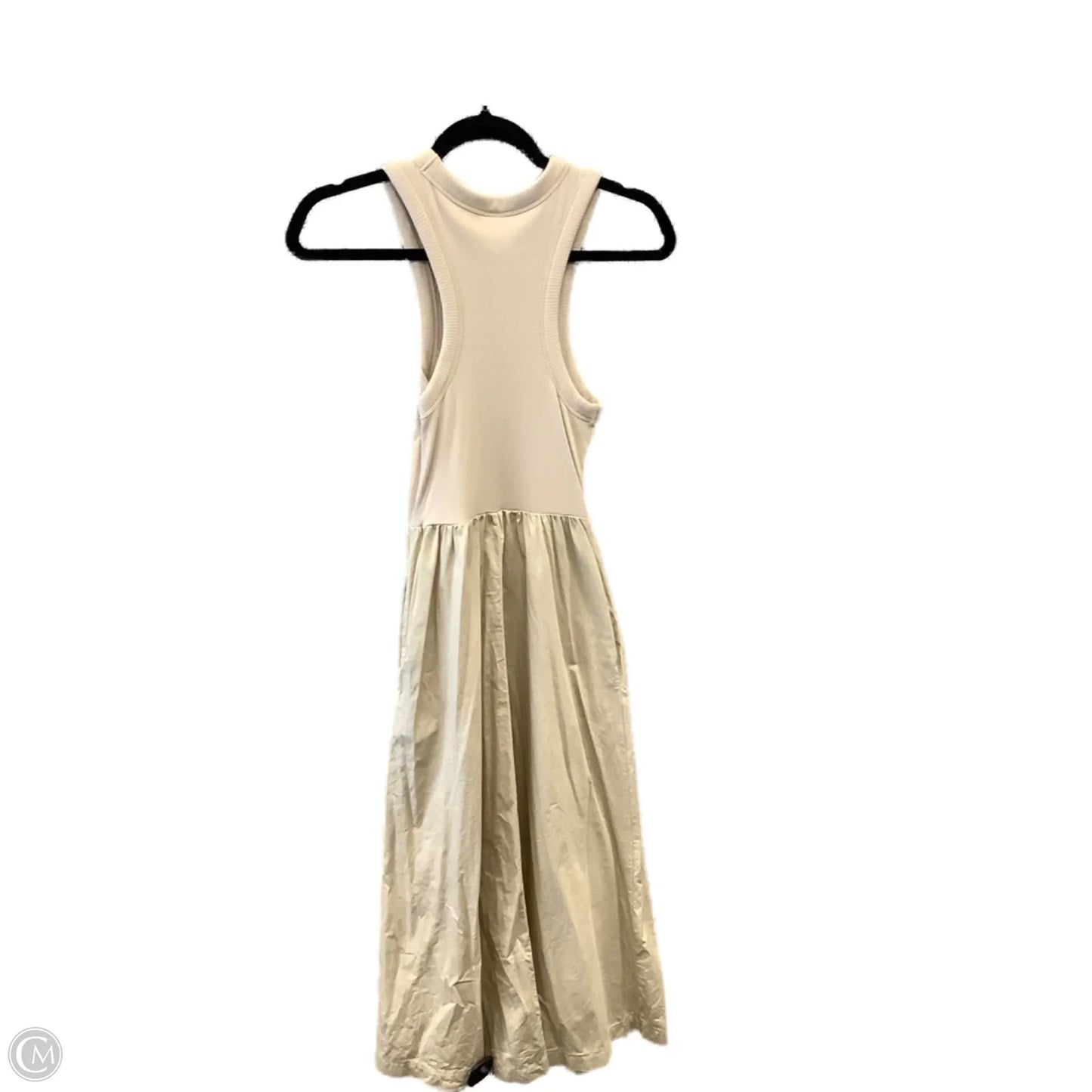 Dress Casual Midi By Old Navy In Beige, Size: S