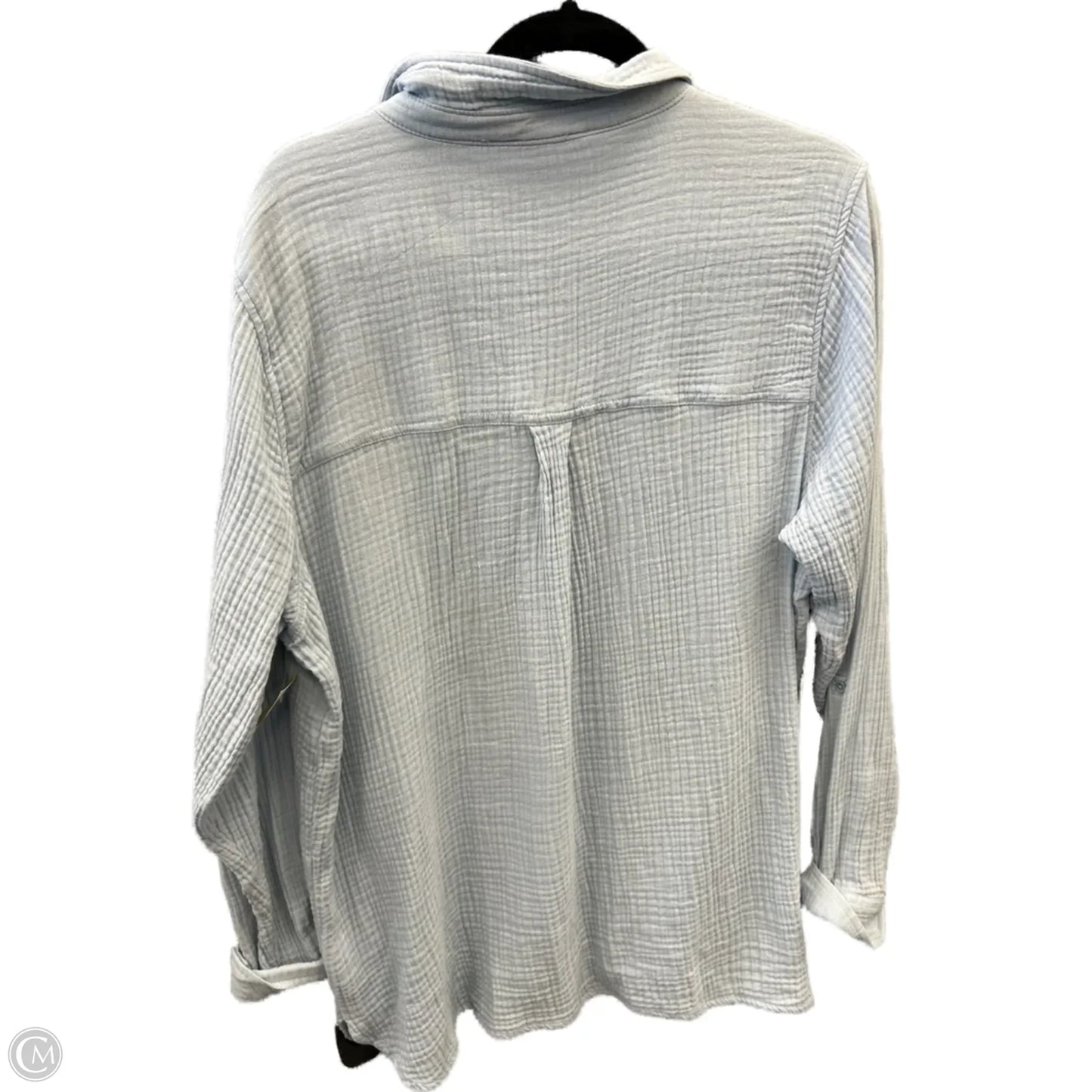 Top Long Sleeve By Anne Klein In Blue, Size: Xl