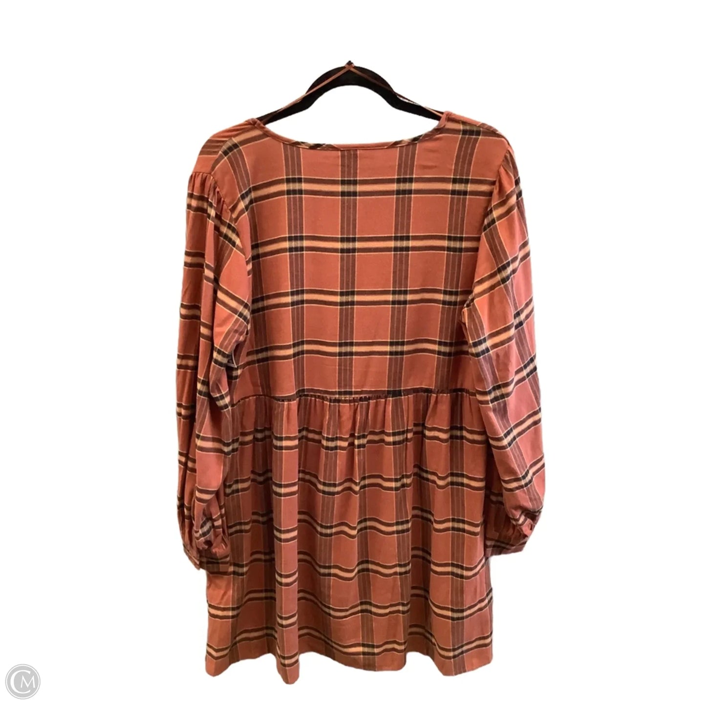 Dress Casual Short By Knox Rose In Plaid Pattern, Size: L