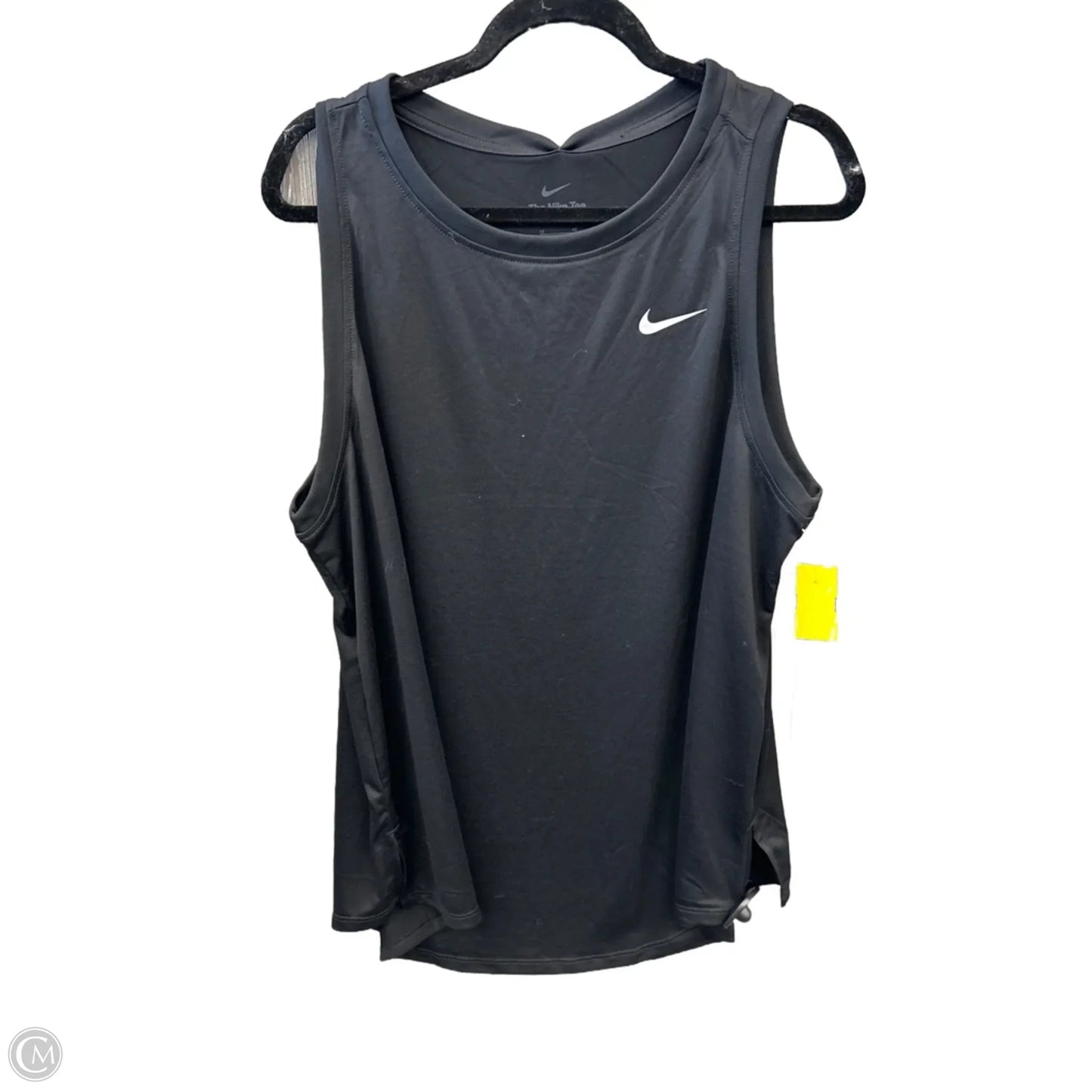Athletic Tank Top By Nike Apparel In Black, Size: 1x