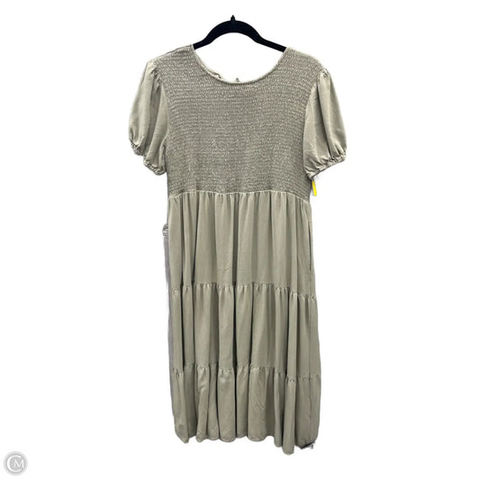 Dress Casual Midi By Clothes Mentor In Green, Size: Xl