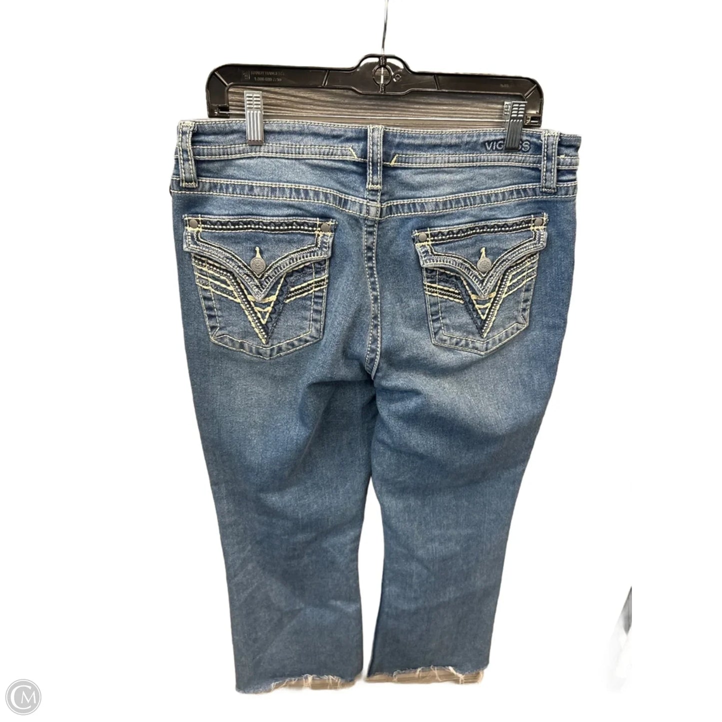 Jeans Boot Cut By Vigoss In Blue Denim, Size: 12
