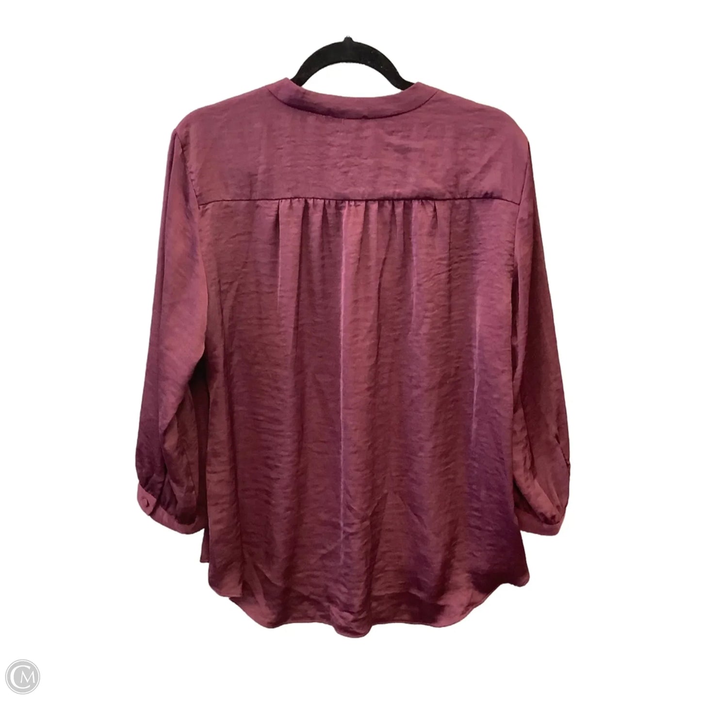 Top Long Sleeve By Vince Camuto In Purple, Size: Xl