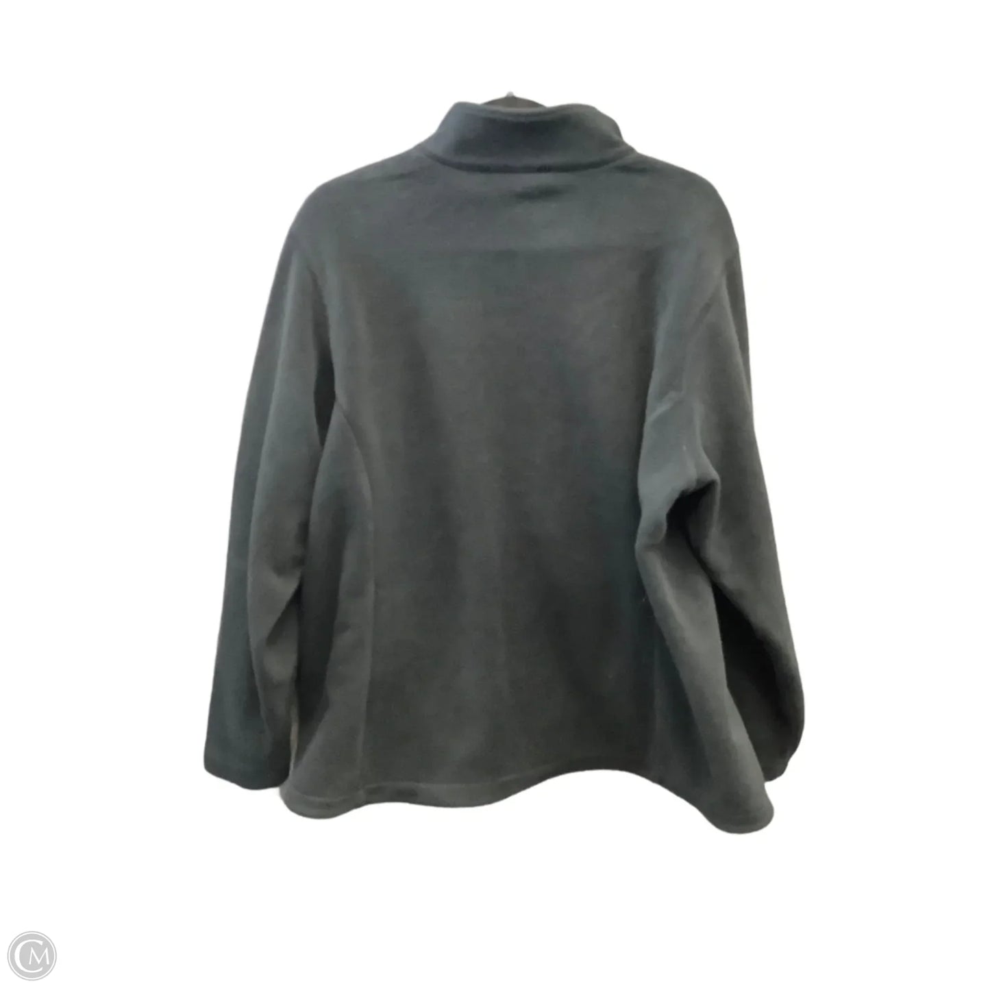 Jacket Fleece By Lands End In Black, Size: 1x