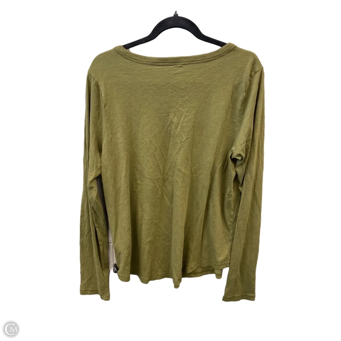 Top Long Sleeve By Madewell In Green, Size: Xl