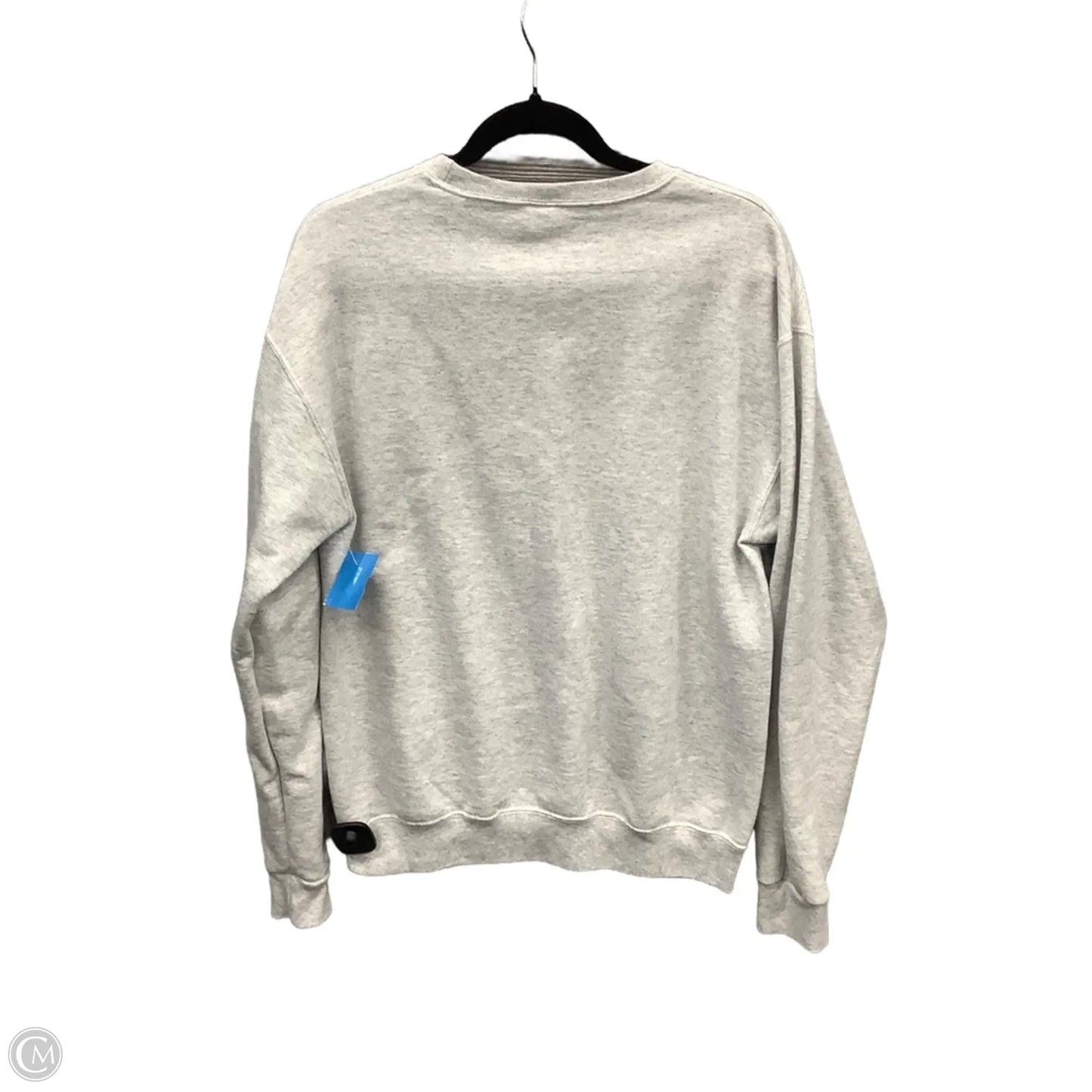 Sweatshirt Crewneck By Jerzees In Grey, Size: M
