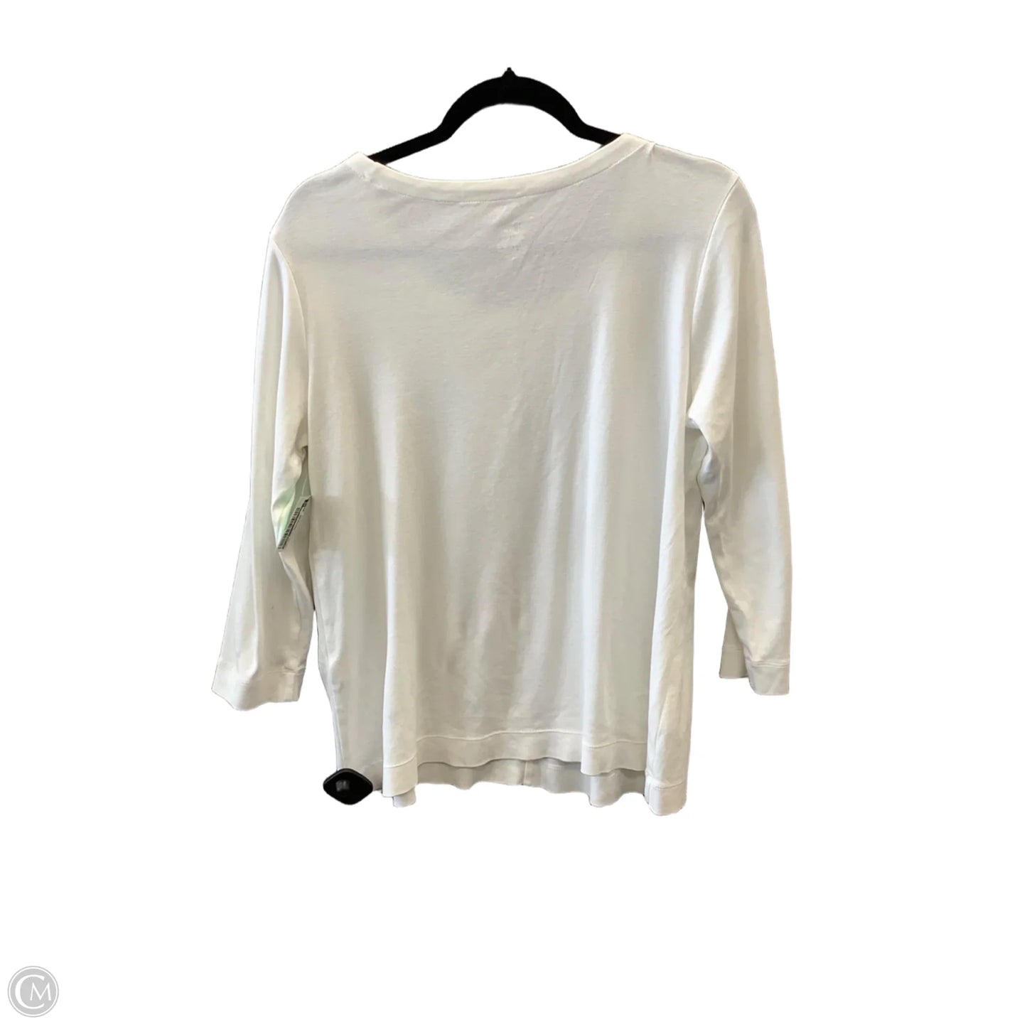 Top Long Sleeve Basic By J. Jill In White, Size: M