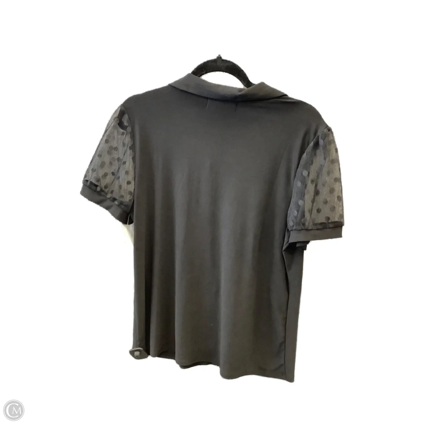 Top Short Sleeve By Clothes Mentor In Black, Size: Xl