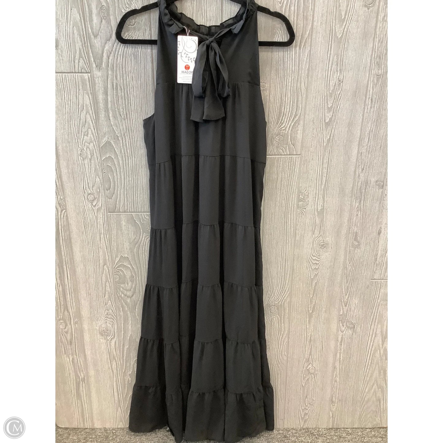 Dress Casual Maxi By Clothes Mentor In Black, Size: L