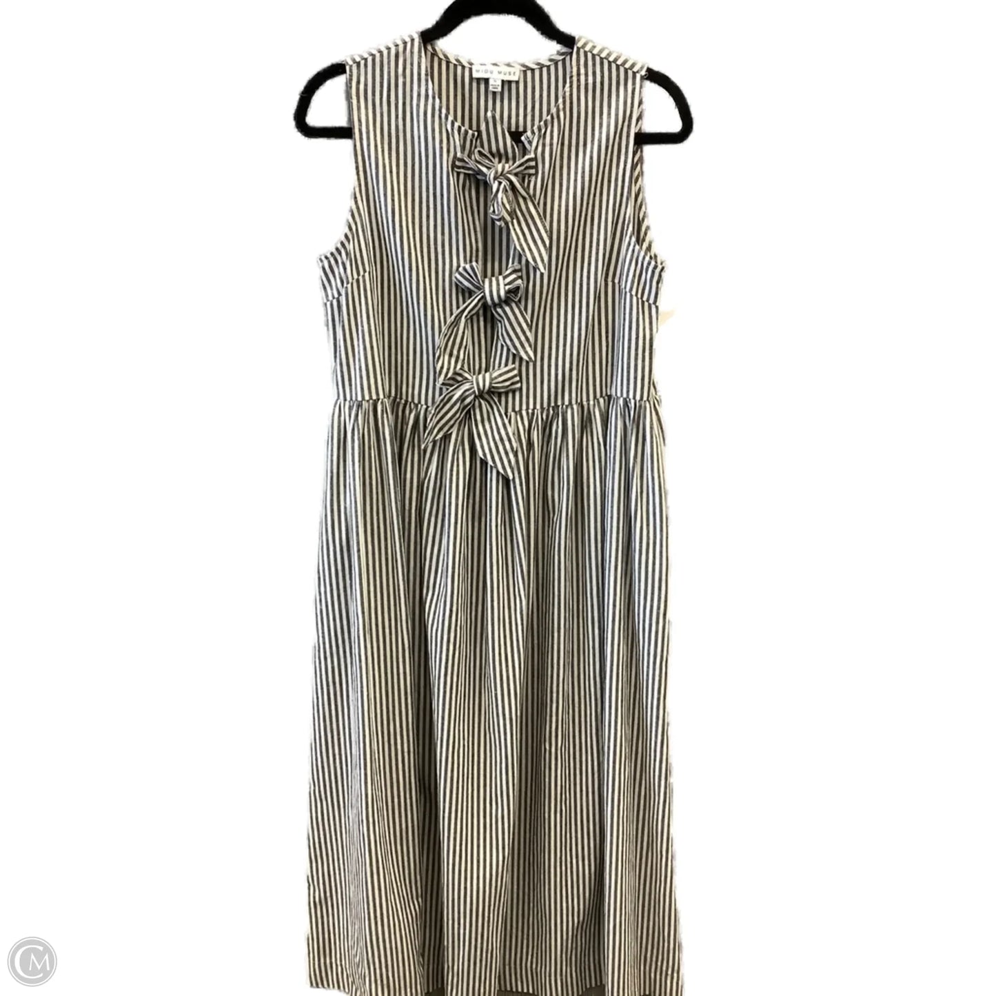 Dress Casual Maxi By Miou Muse In Striped Pattern, Size: S