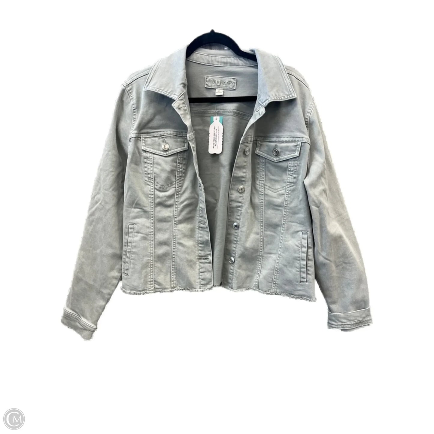 Jacket Denim By Maurices In Blue Denim, Size: Xl