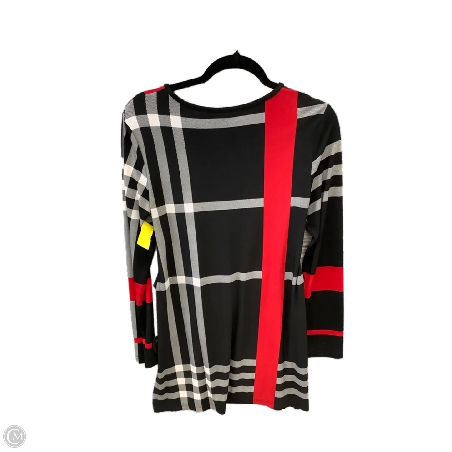 Dress Casual Midi By Joseph Ribkoff In Black & Red, Size: M