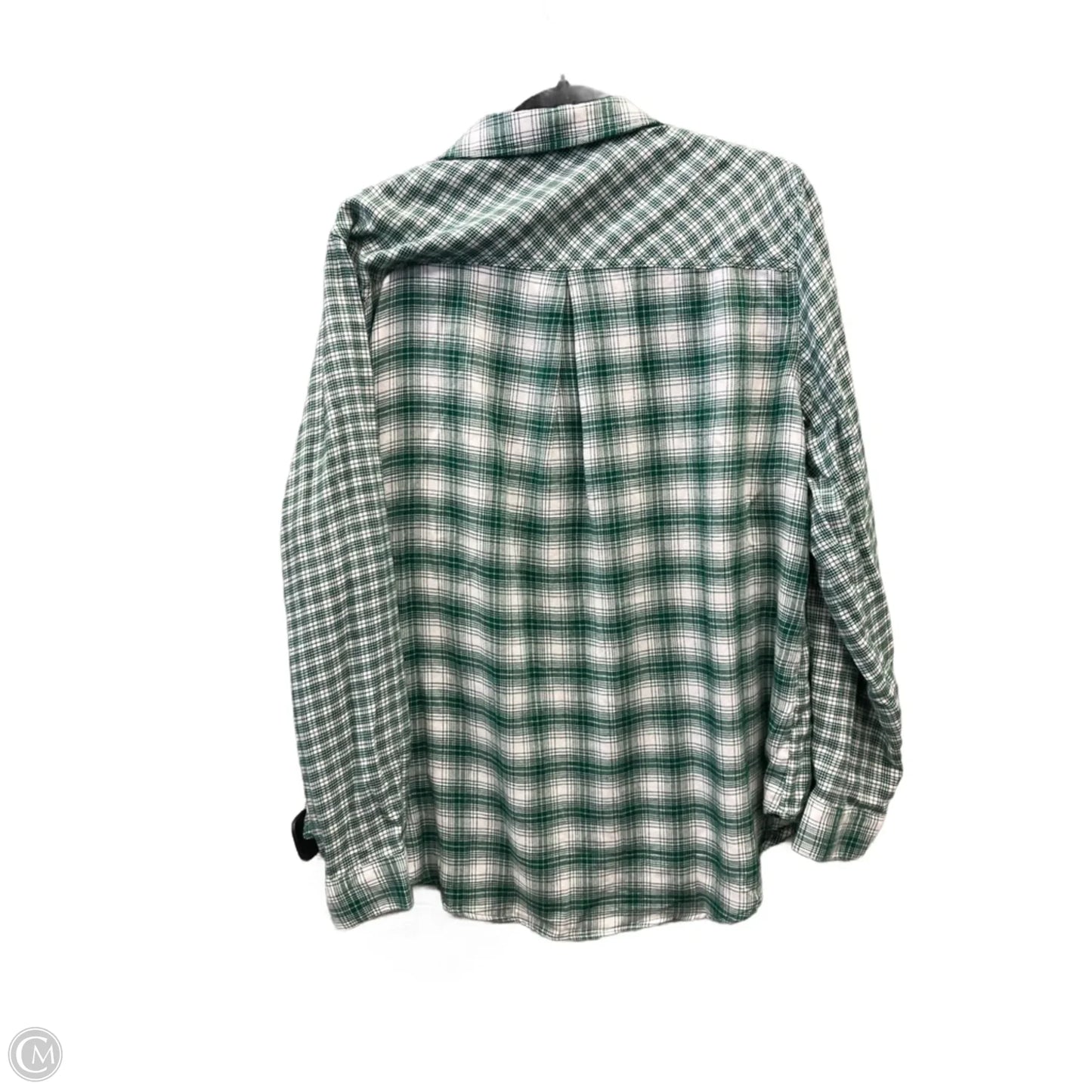 Top Long Sleeve By Maurices In Plaid Pattern, Size: Xl