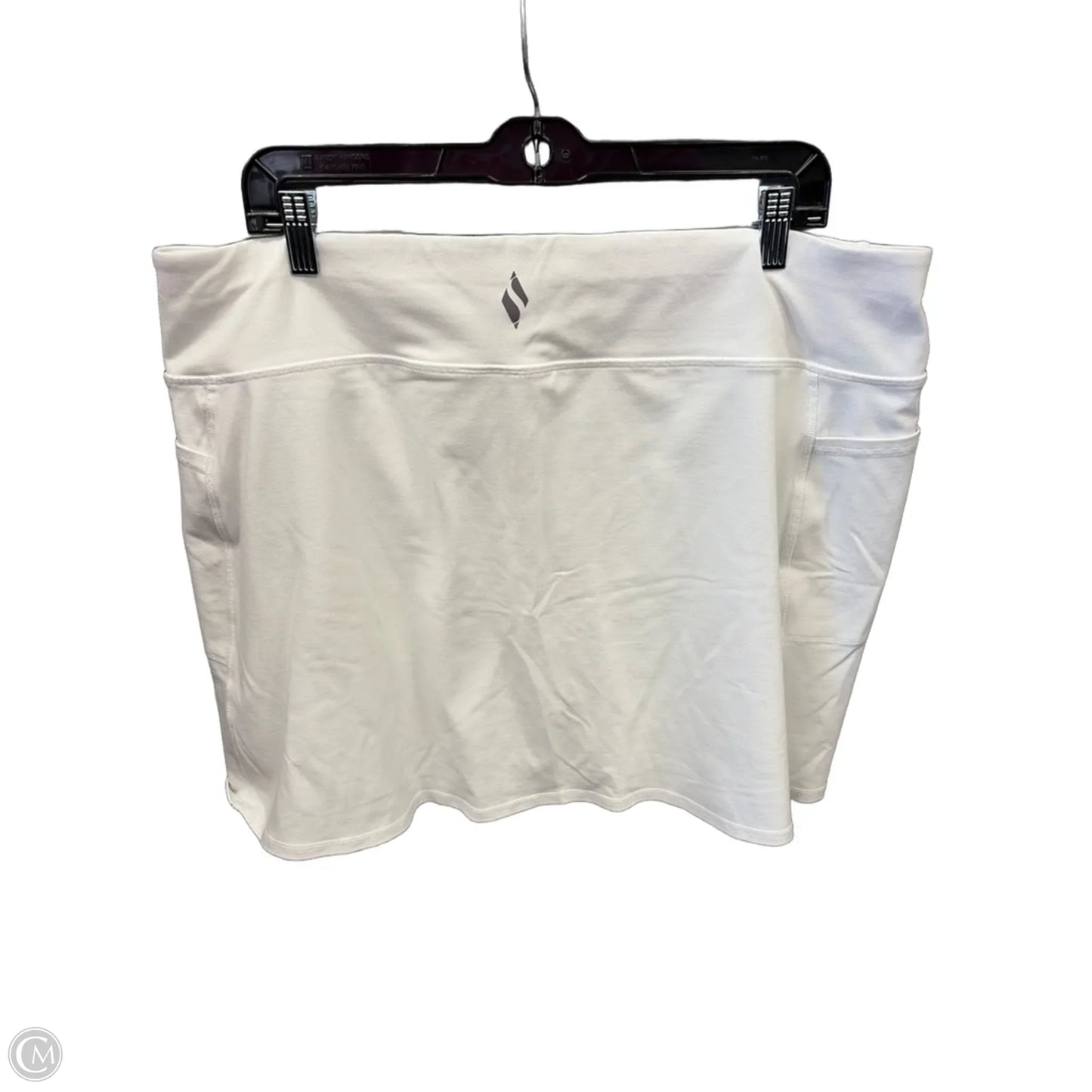 Athletic Skort By Skechers In White, Size: 2x