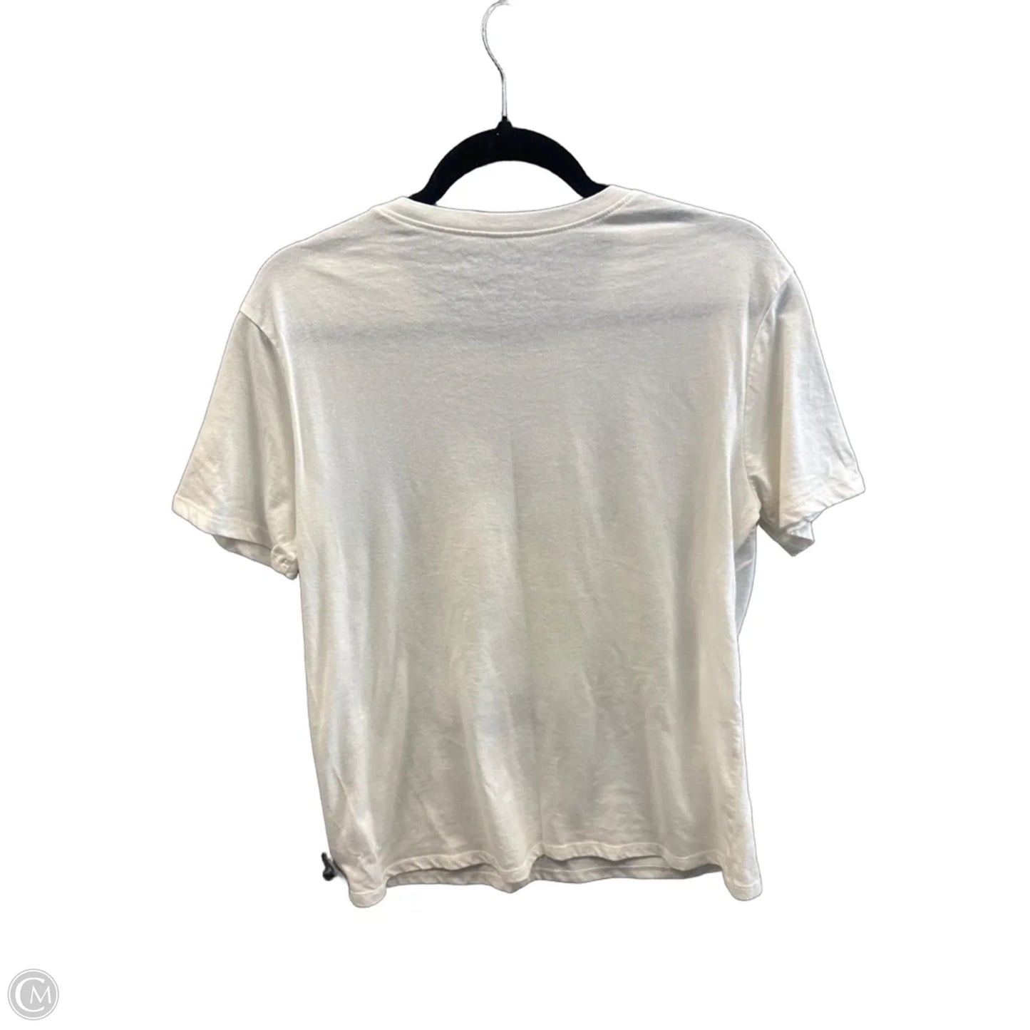 Top Short Sleeve By Time And Tru In Cream, Size: S