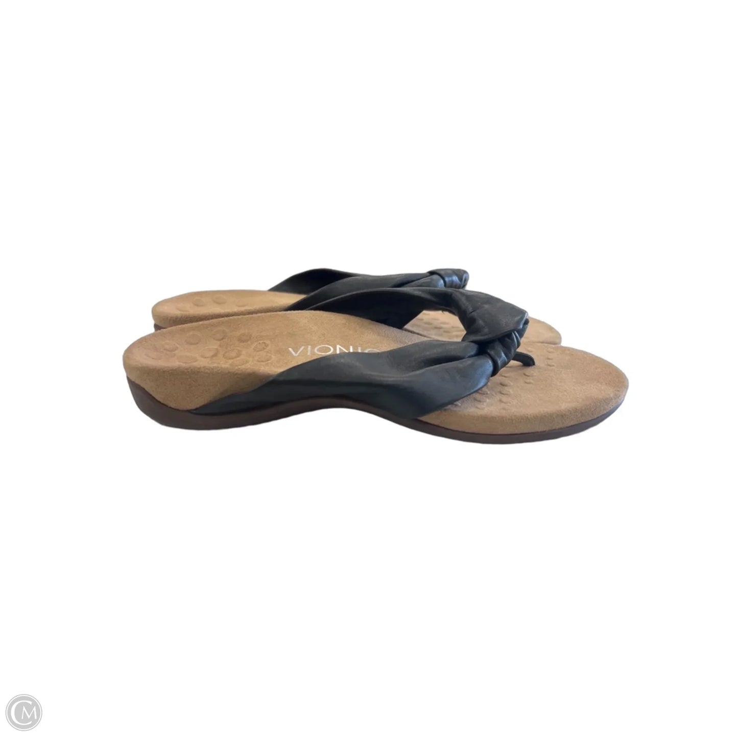 Sandals Flats By Vionic In Black, Size: 6.5