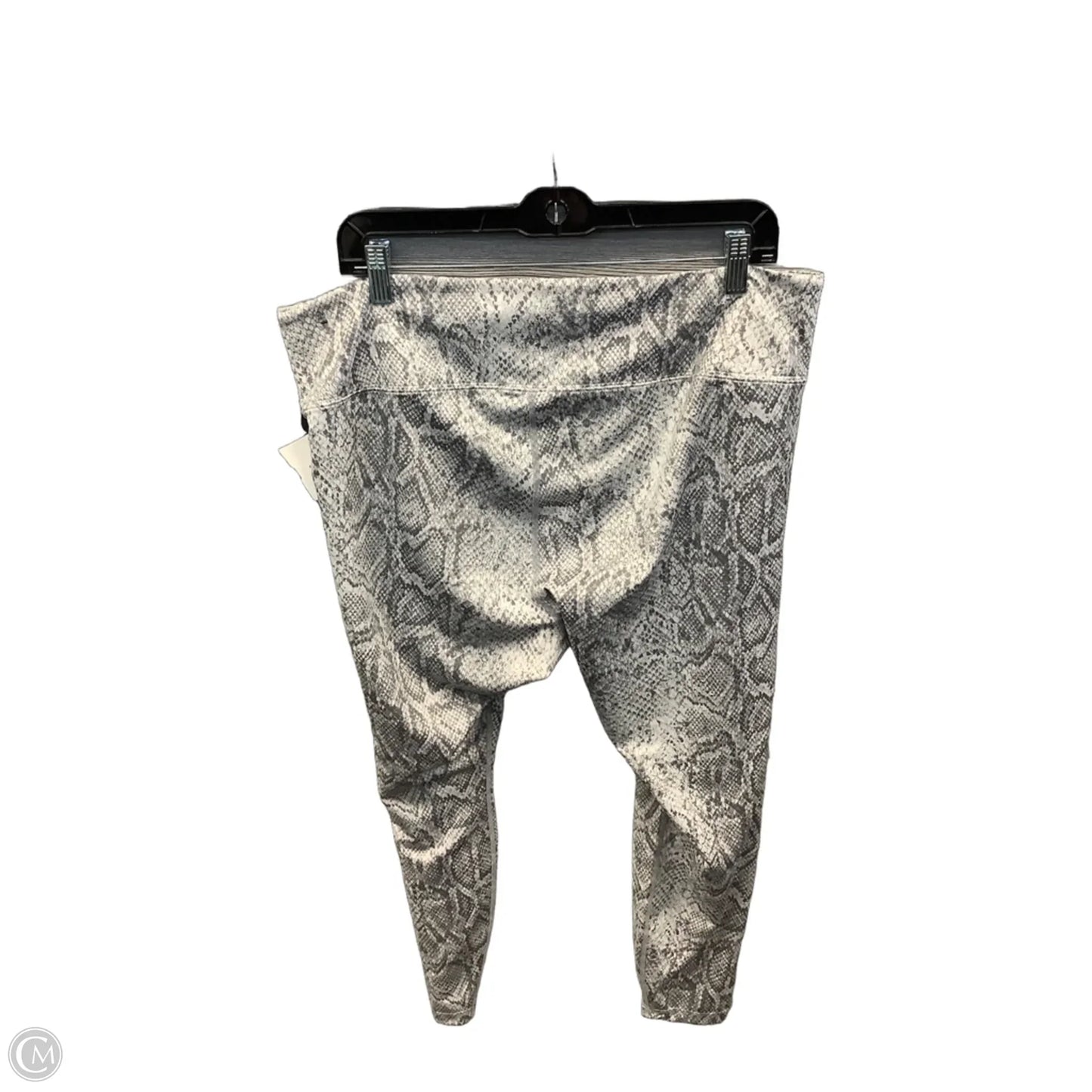 Athletic Leggings By Nike Apparel In Snakeskin Print, Size: 2x
