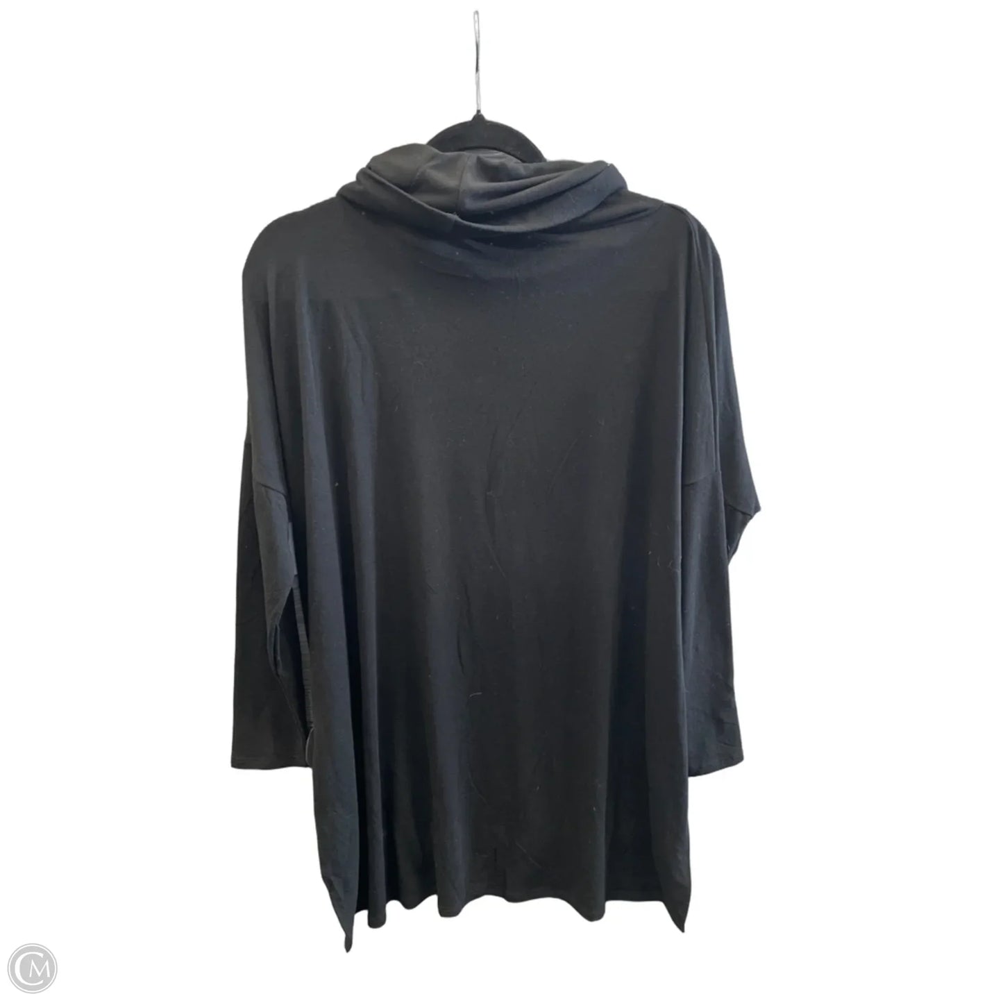 Tunic Long Sleeve By Zenana In Black, Size: Xl