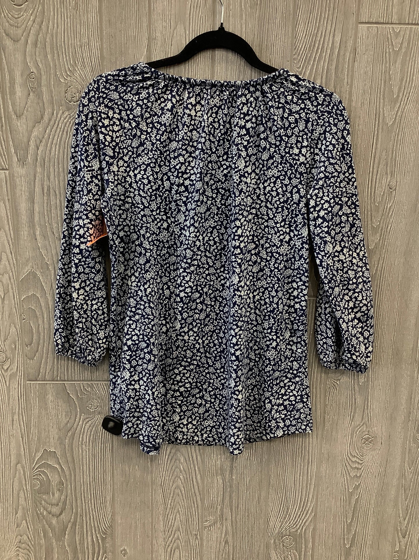 Top Long Sleeve By Lands End In Blue, Size: S
