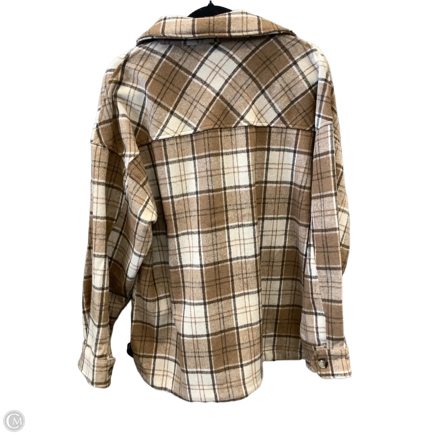 Jacket Shirt By Altard State In Plaid Pattern, Size: M