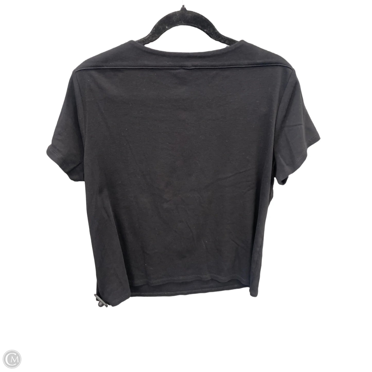 Top Short Sleeve By Anne Klein In Black, Size: Xl