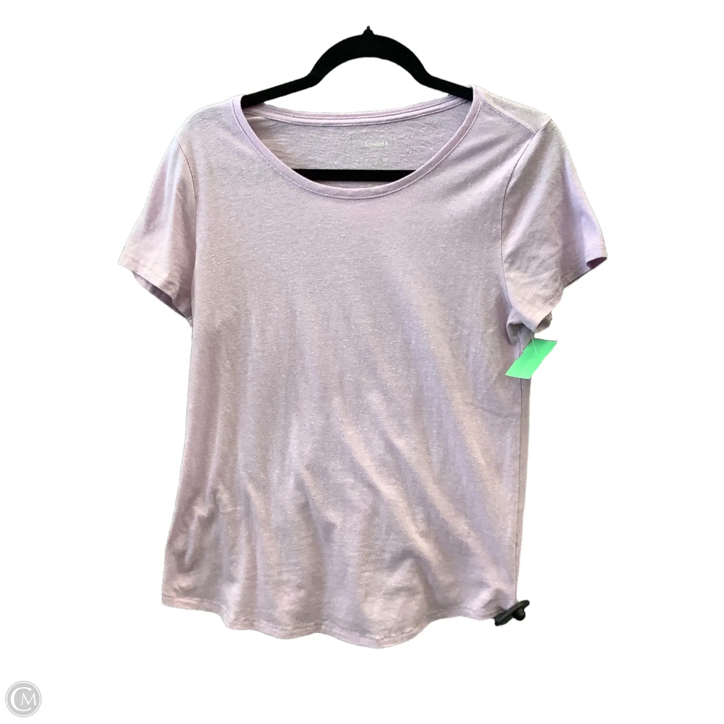 Top Short Sleeve Basic By Sonoma In Purple, Size: M