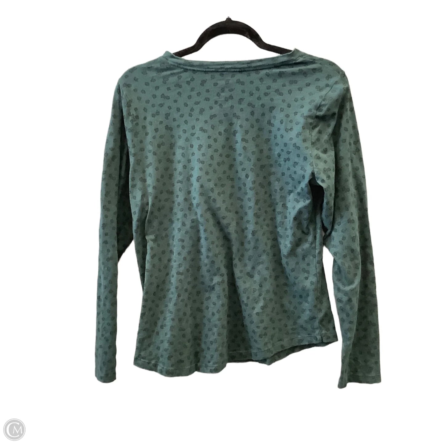 Top Long Sleeve By Sonoma In Green, Size: M