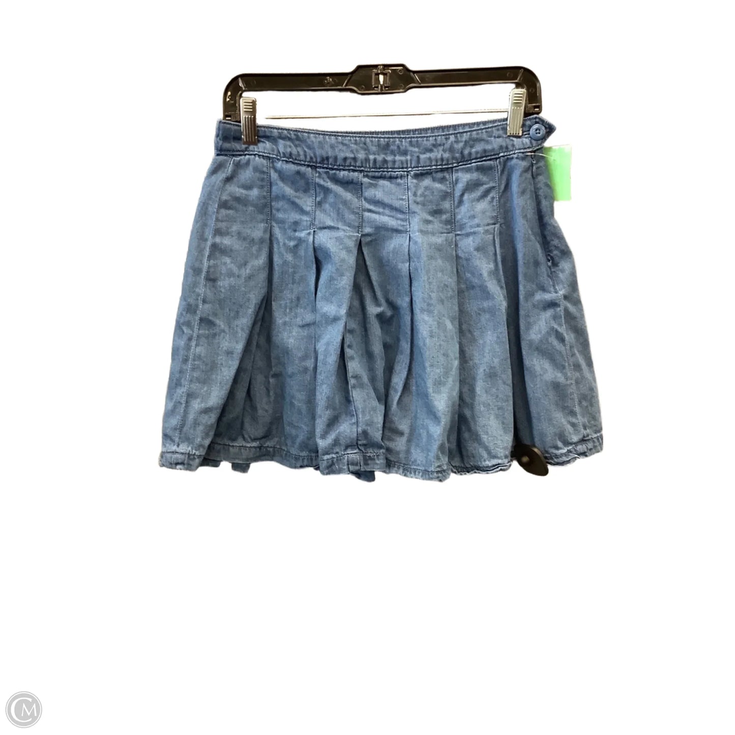 Skirt Mini & Short By American Eagle In Blue Denim, Size: S