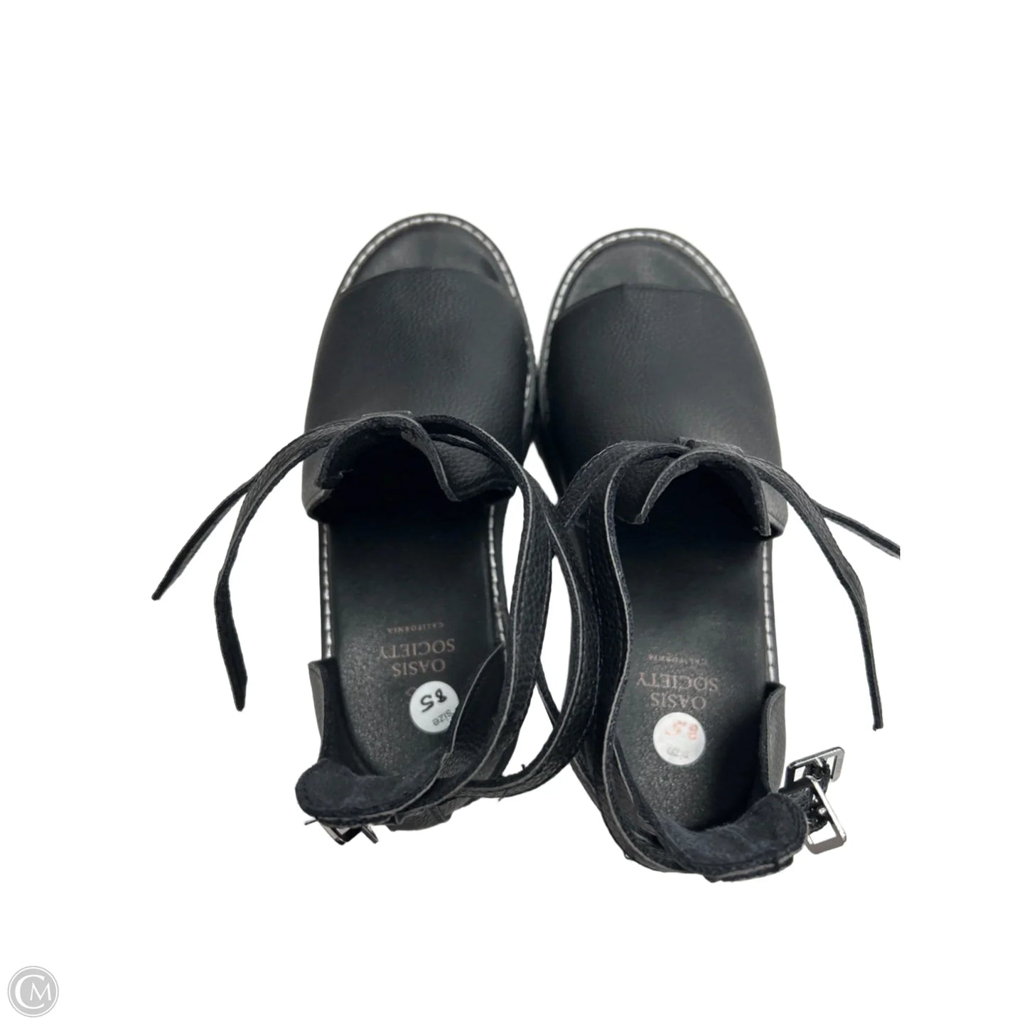 Sandals Heels Block By Cmc In Black, Size: 8.5