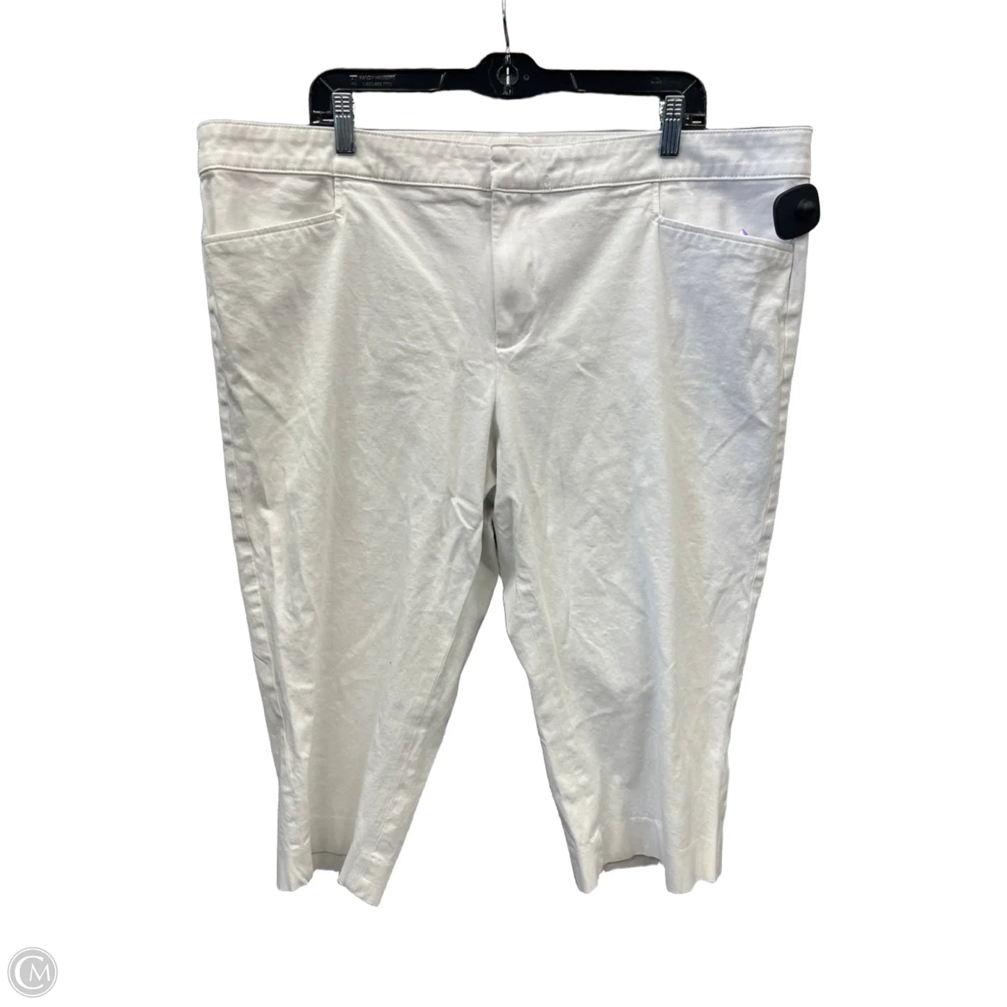 Capris By Chaps In White Denim, Size: 20