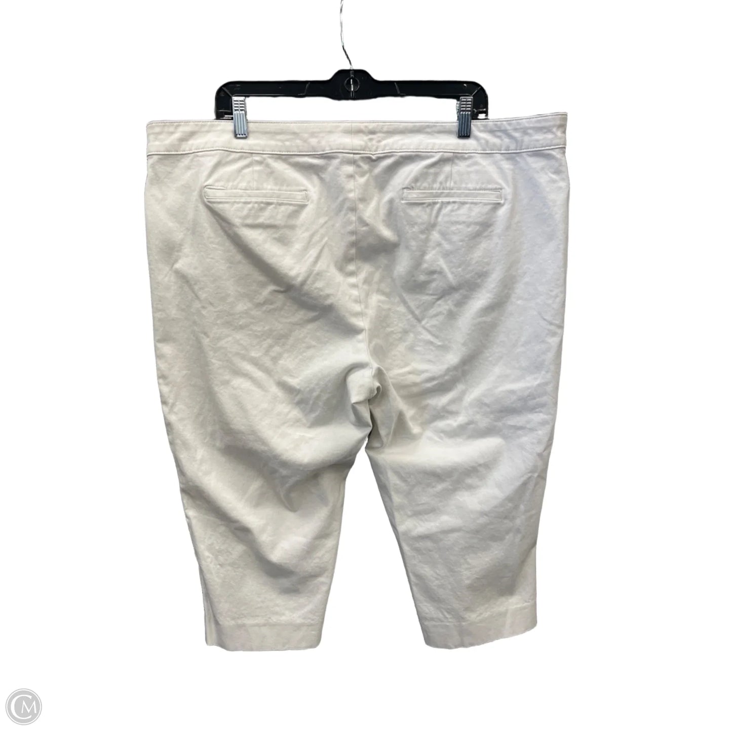 Capris By Chaps In White Denim, Size: 20