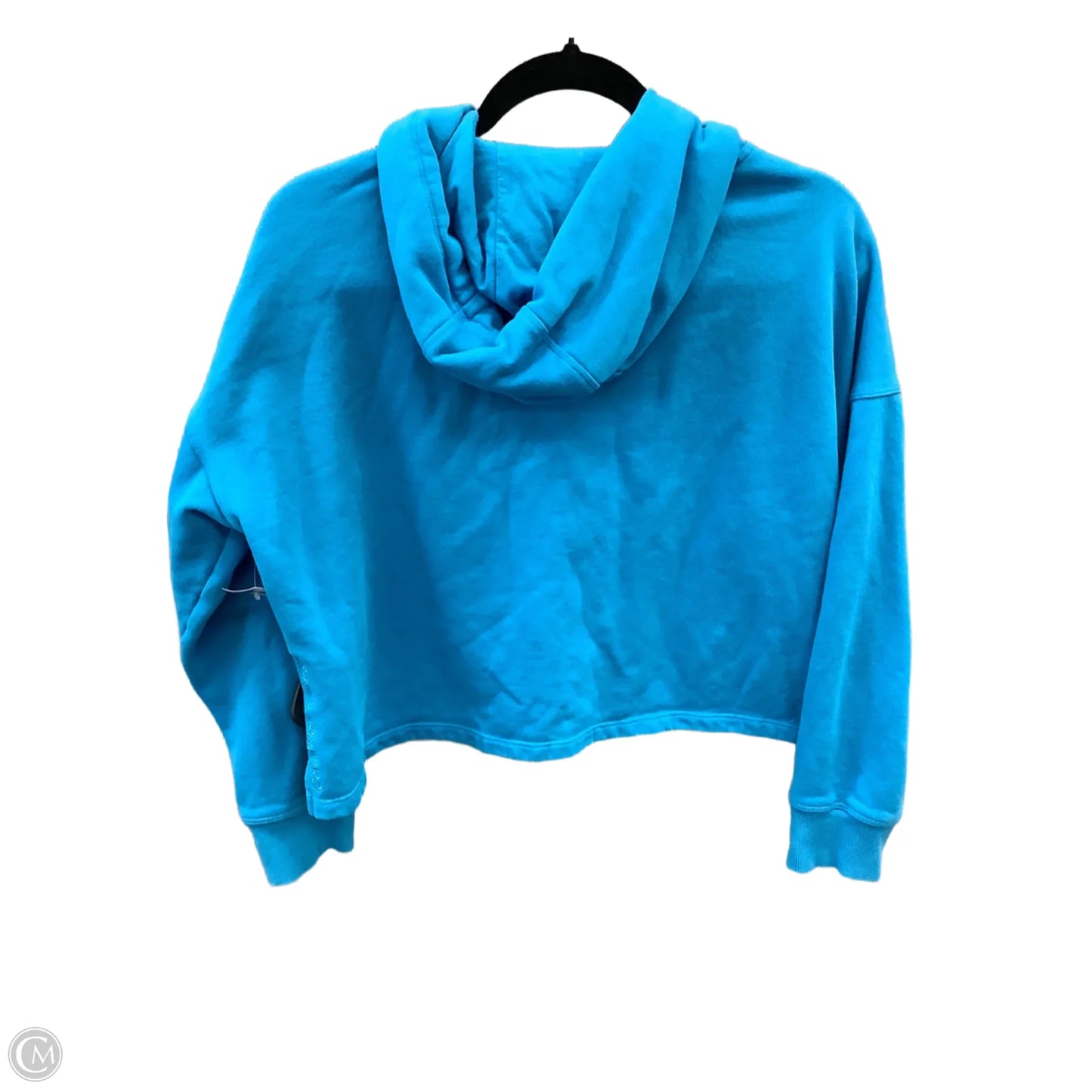 Athletic Sweatshirt Hoodie By Calvin Klein Performance In Blue, Size: L