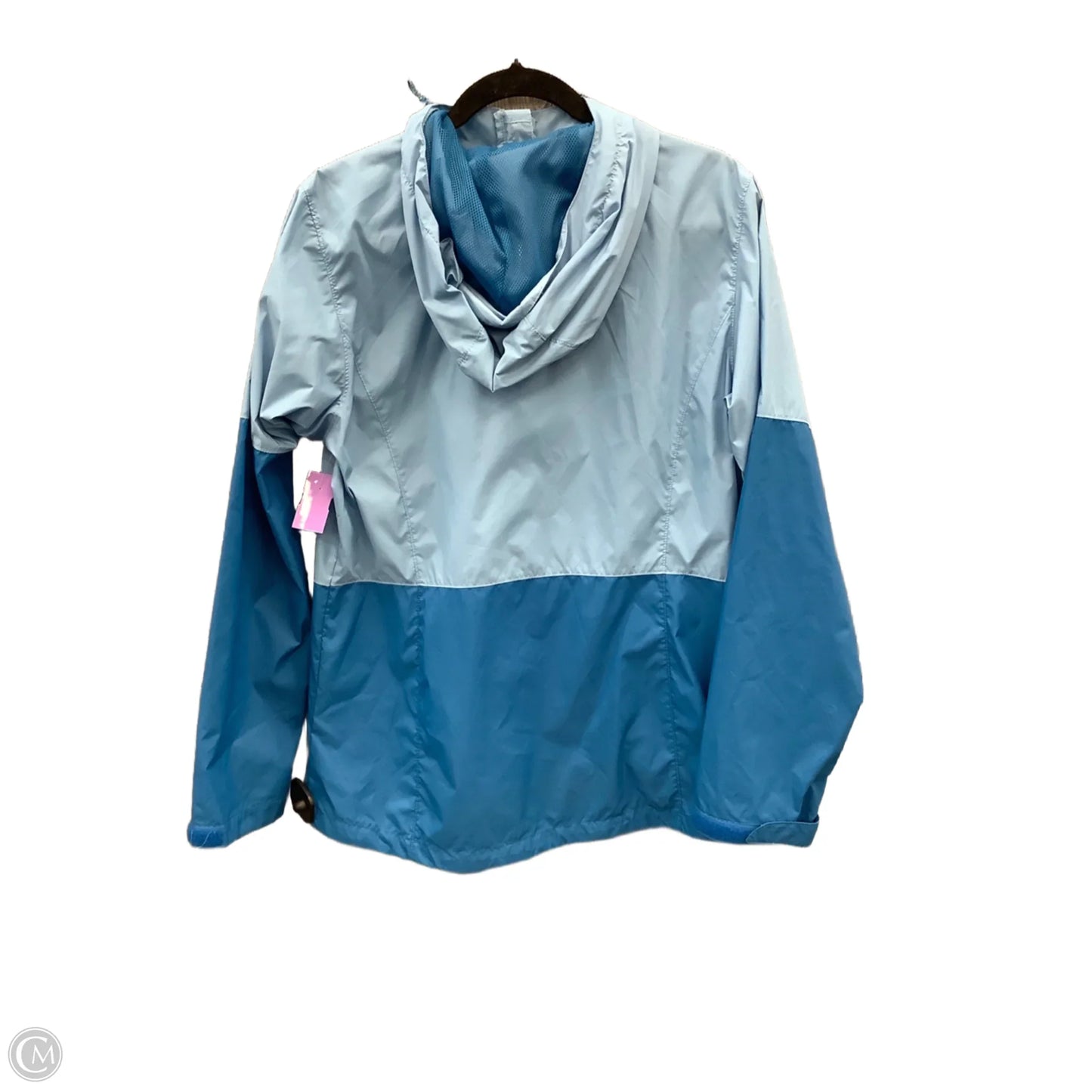 Jacket Windbreaker By Columbia In Blue, Size: M