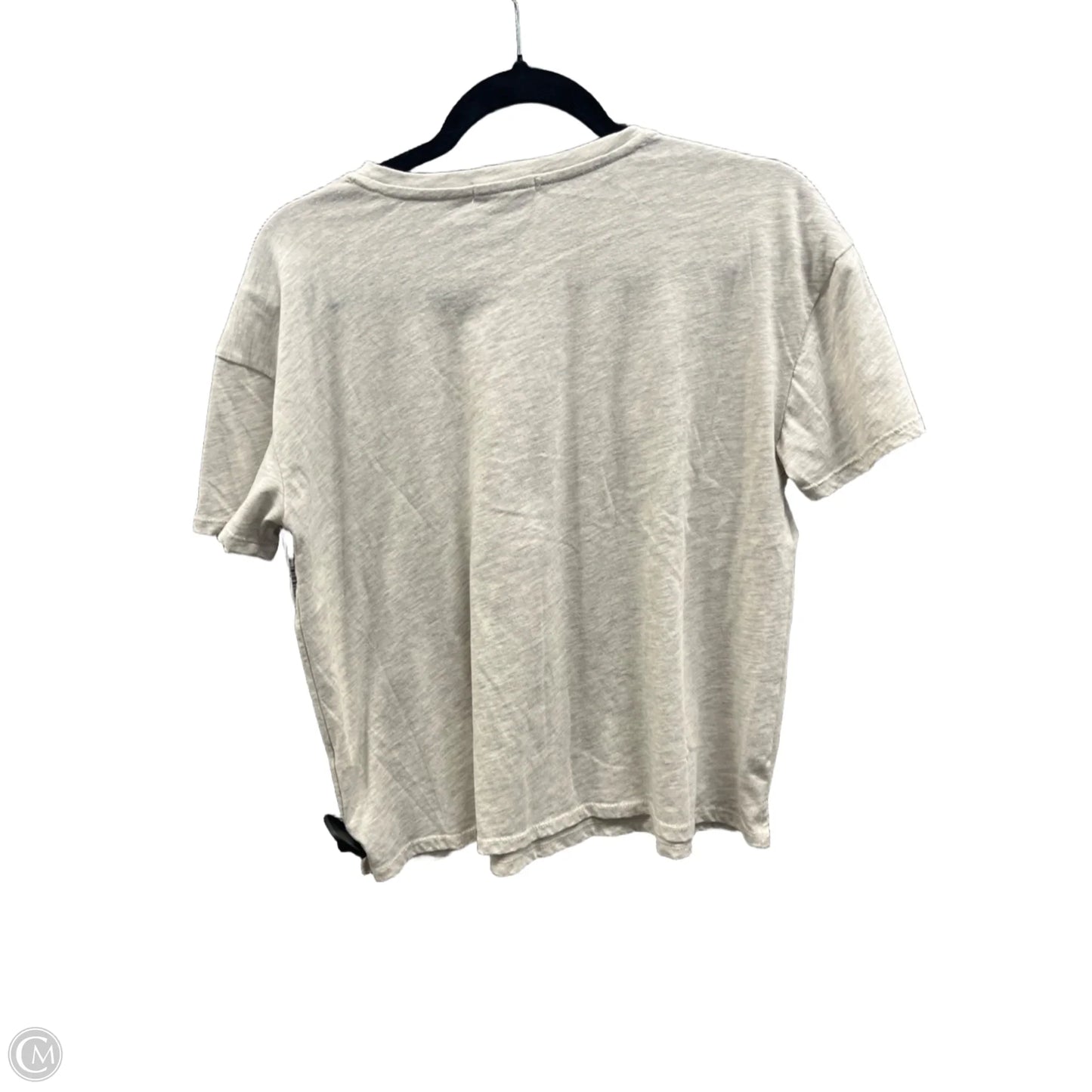 Top Short Sleeve By Maurices In Grey, Size: M