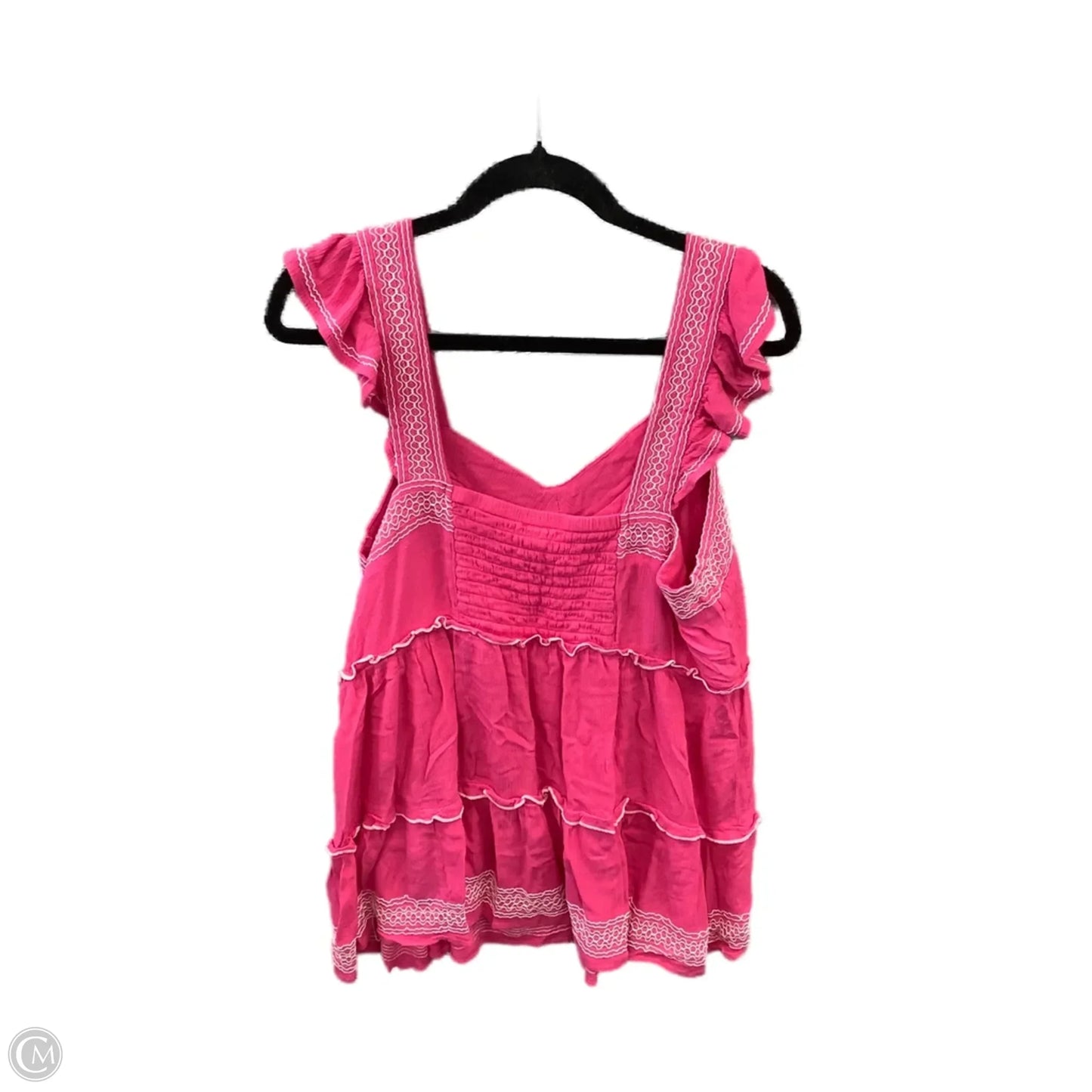 Top Sleeveless By Torrid In Pink, Size: 1x