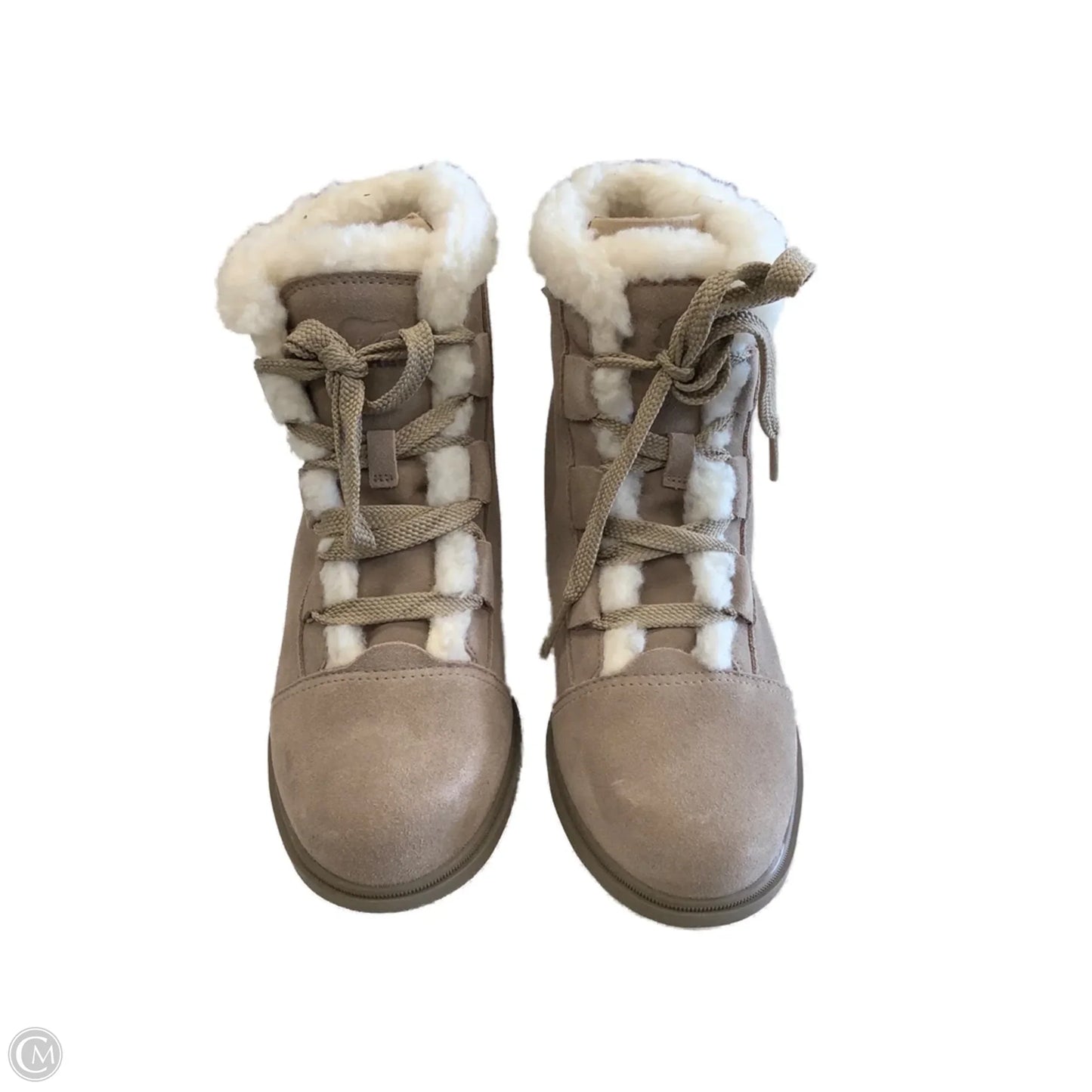 Boots Ankle Heels By Sorel In Brown, Size: 10.5