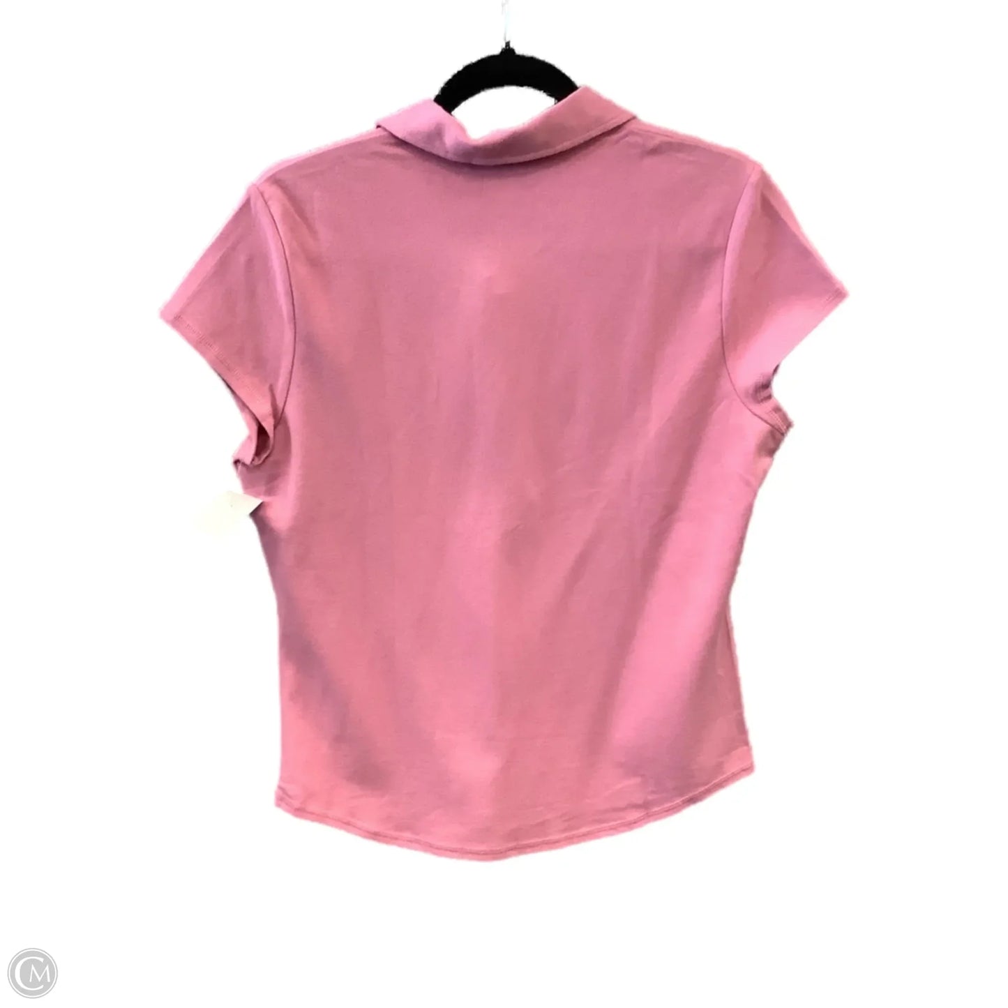 Top Short Sleeve By Loft In Pink, Size: L