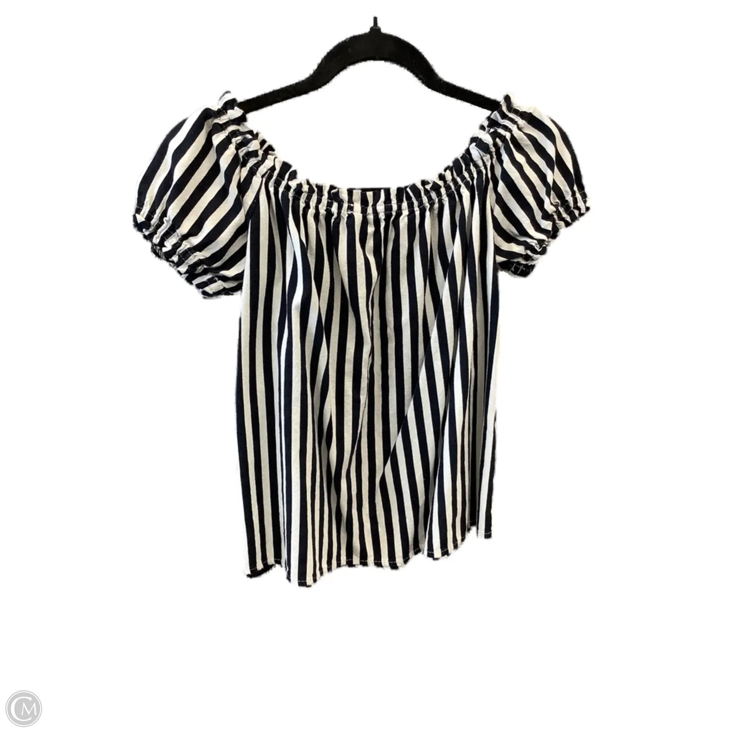 Top Short Sleeve By Vero Moda In Striped Pattern, Size: S