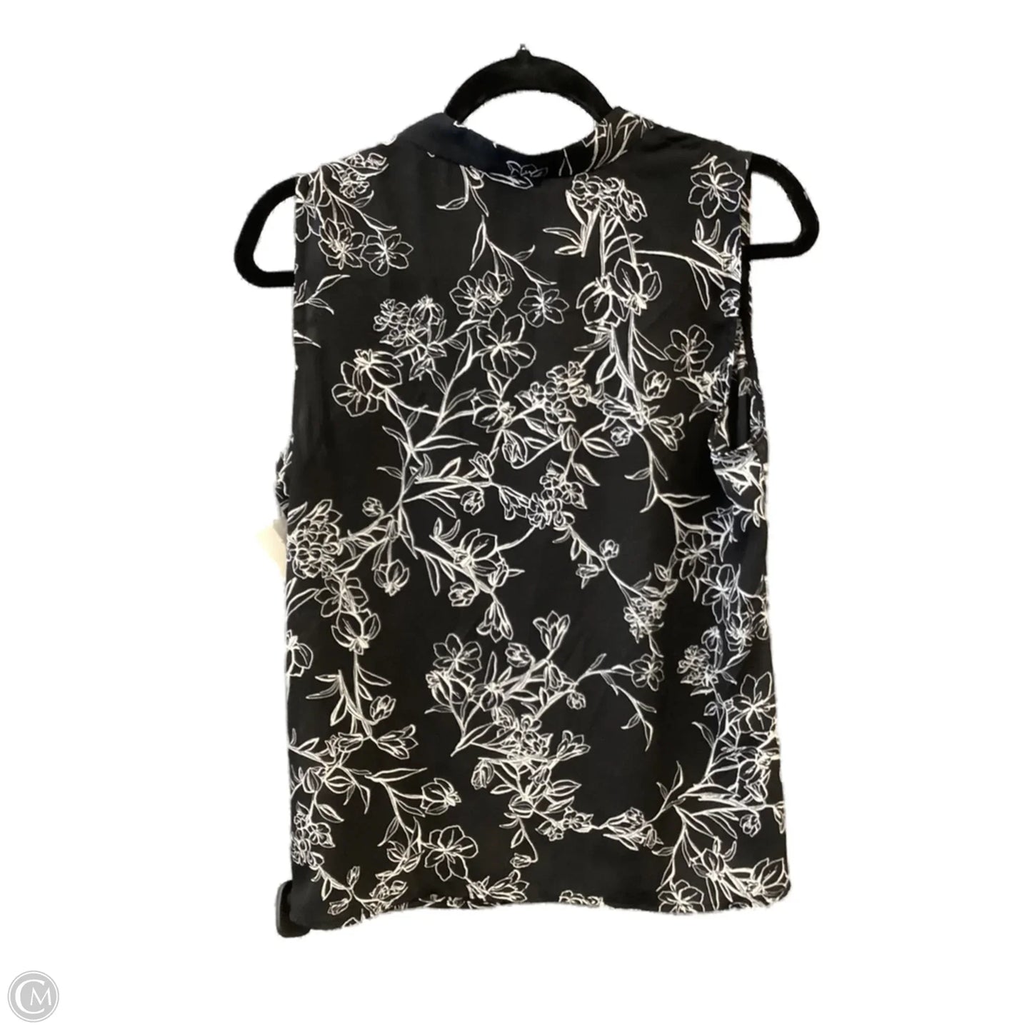 Top Sleeveless By Halogen In Black, Size: S
