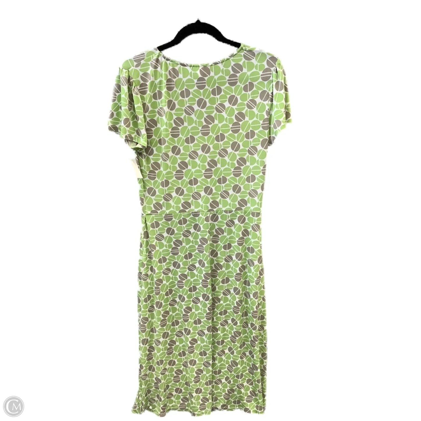 Dress Casual Midi By Merona In Green & Grey, Size: S