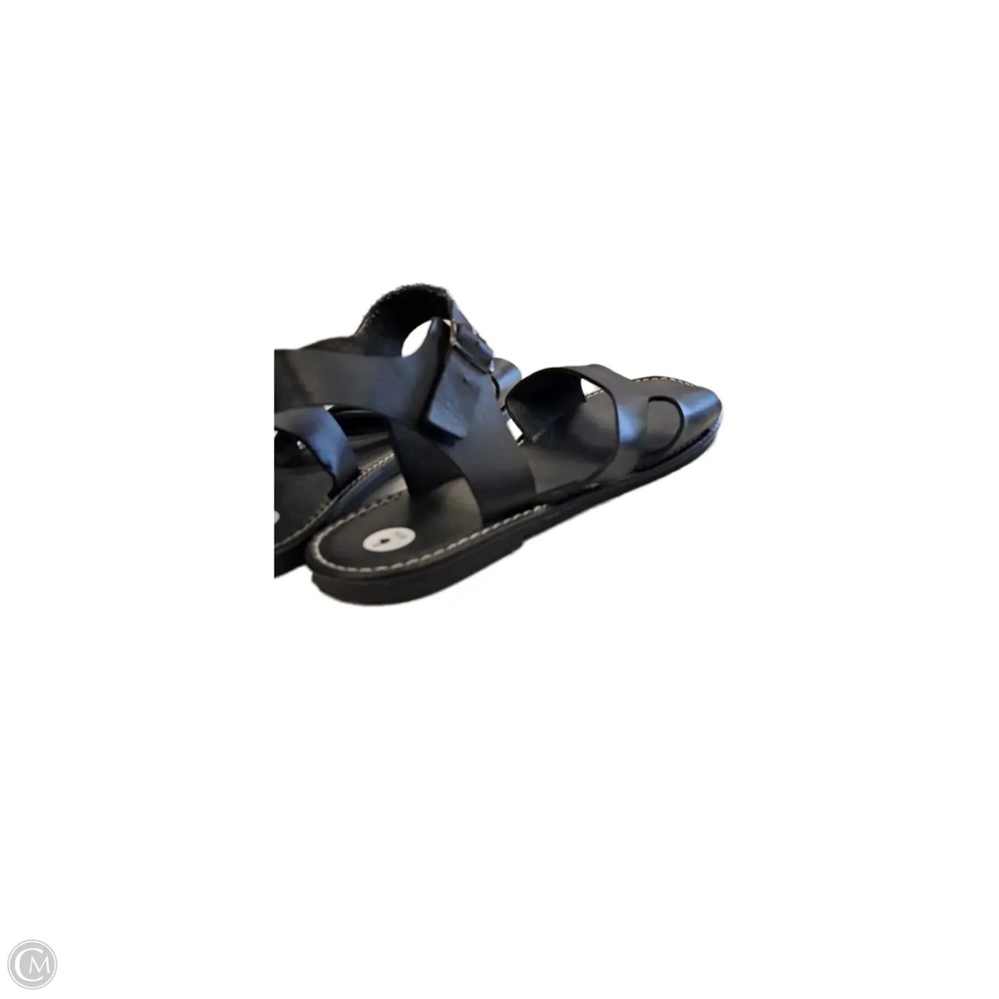 Sandals Flats By Clothes Mentor In Black, Size: 9