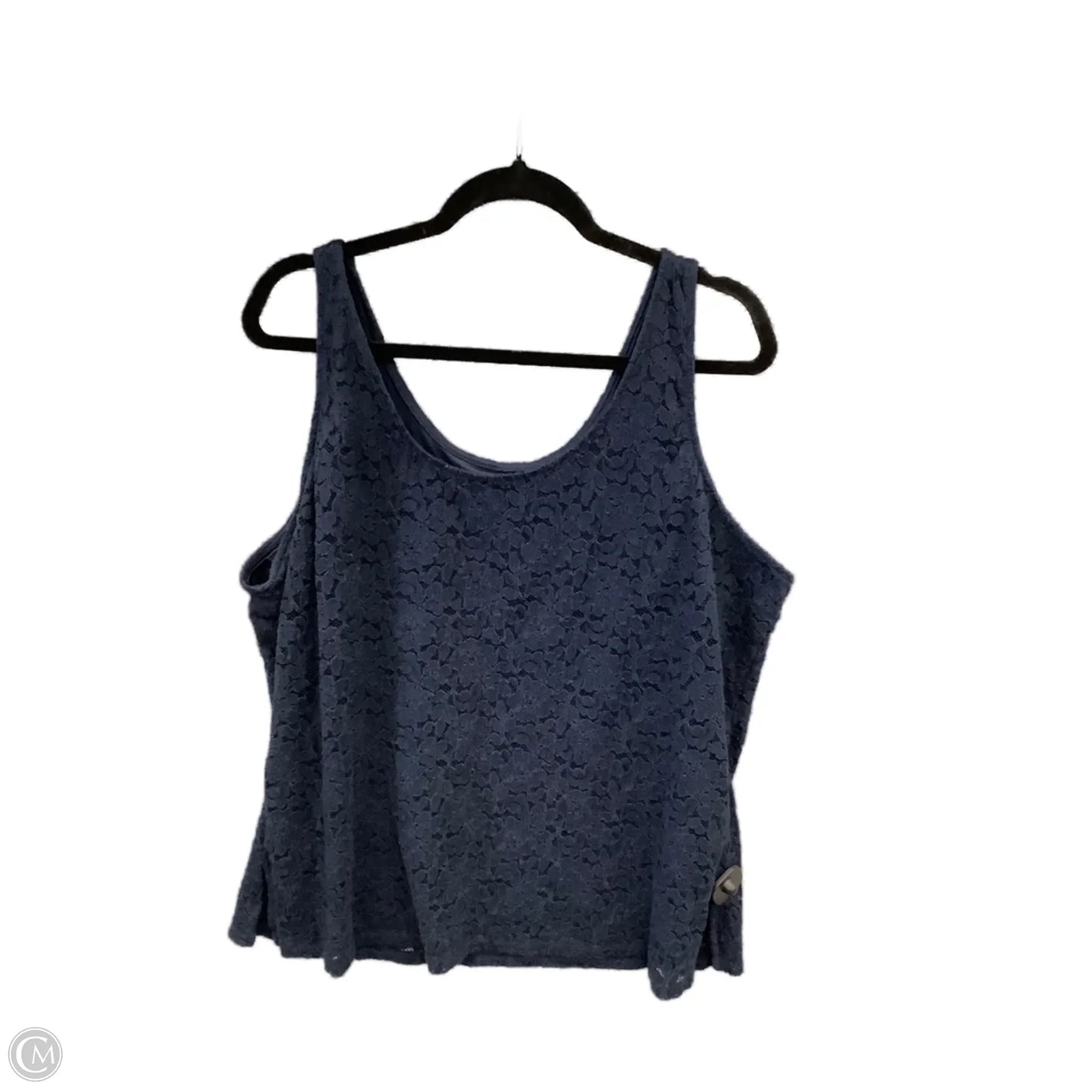 Top Sleeveless By Lane Bryant In Navy, Size: 3x