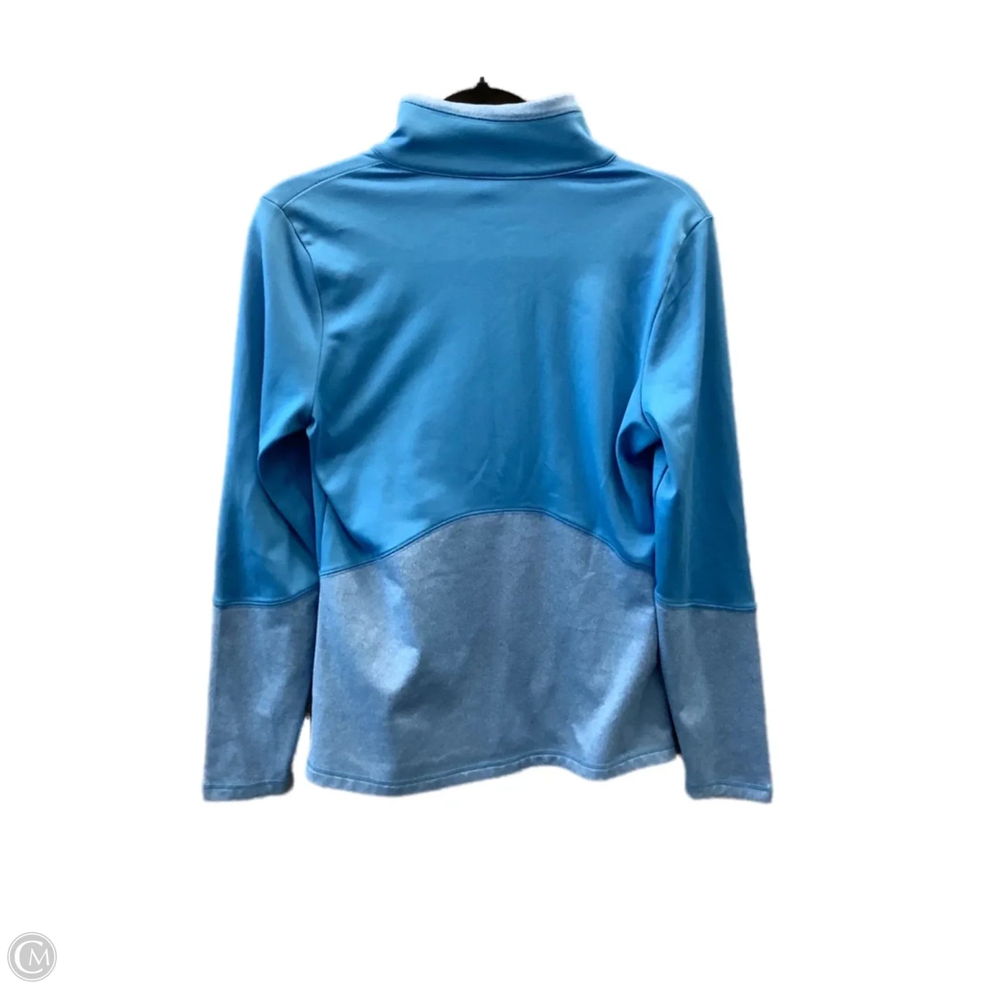 Athletic Top Long Sleeve Collar By The North Face In Blue, Size: M