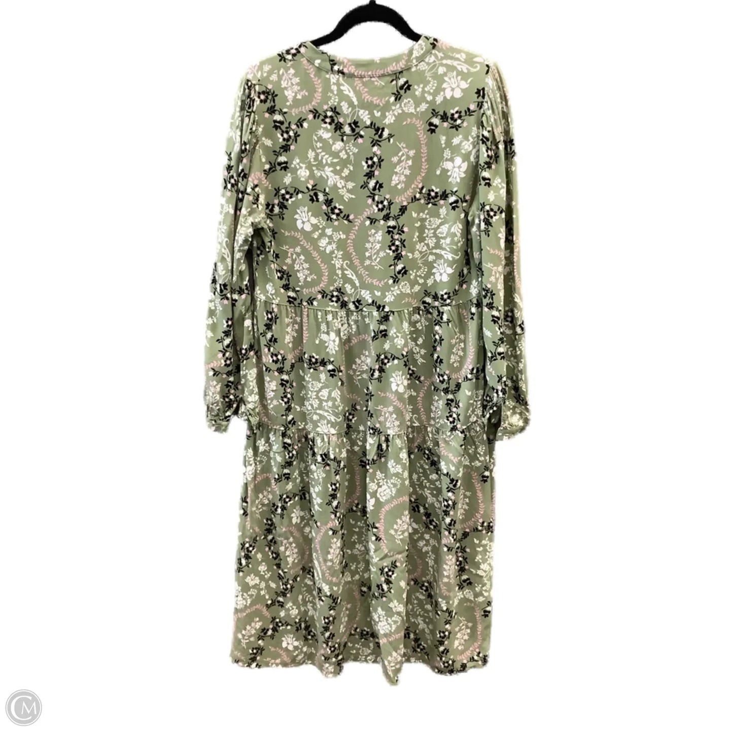 Dress Casual Midi By Clothes Mentor In Green, Size: M