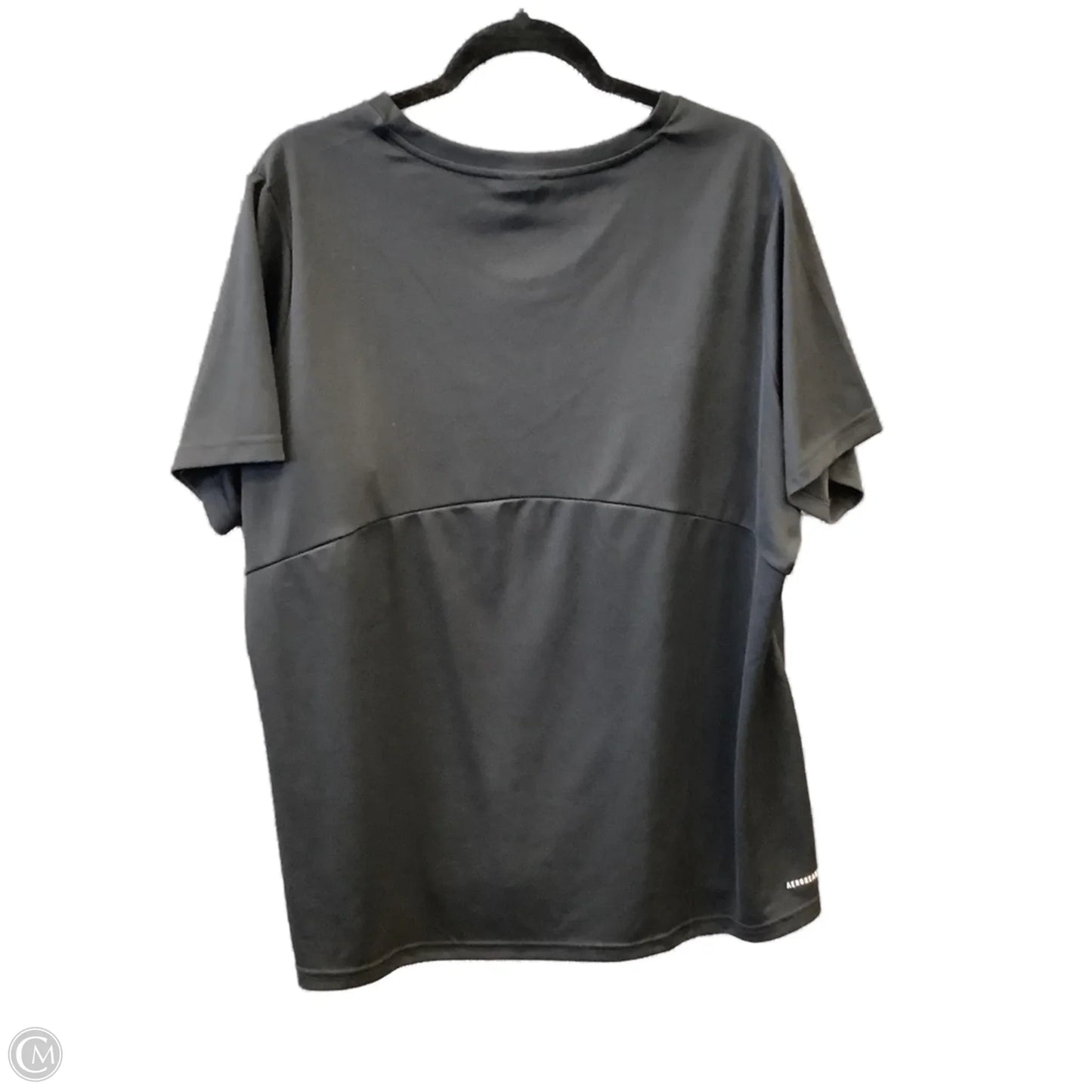 Athletic Top Short Sleeve By Adidas In Black, Size: 3x